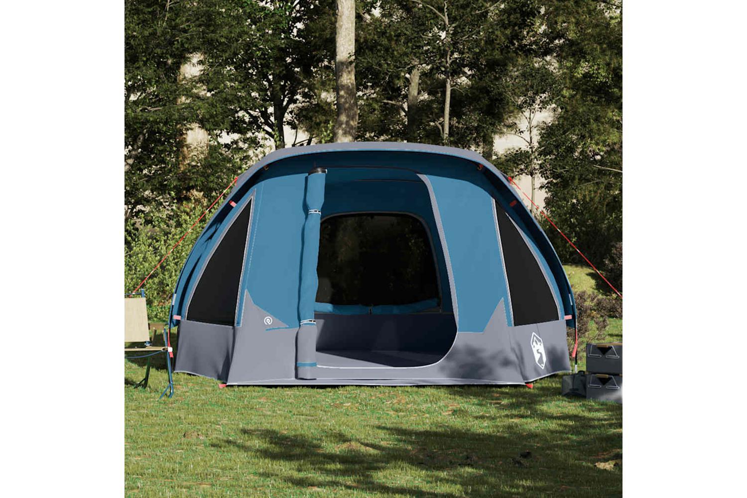 Vidaxl Family Tent Cabin 6-person Blue Waterproof-4