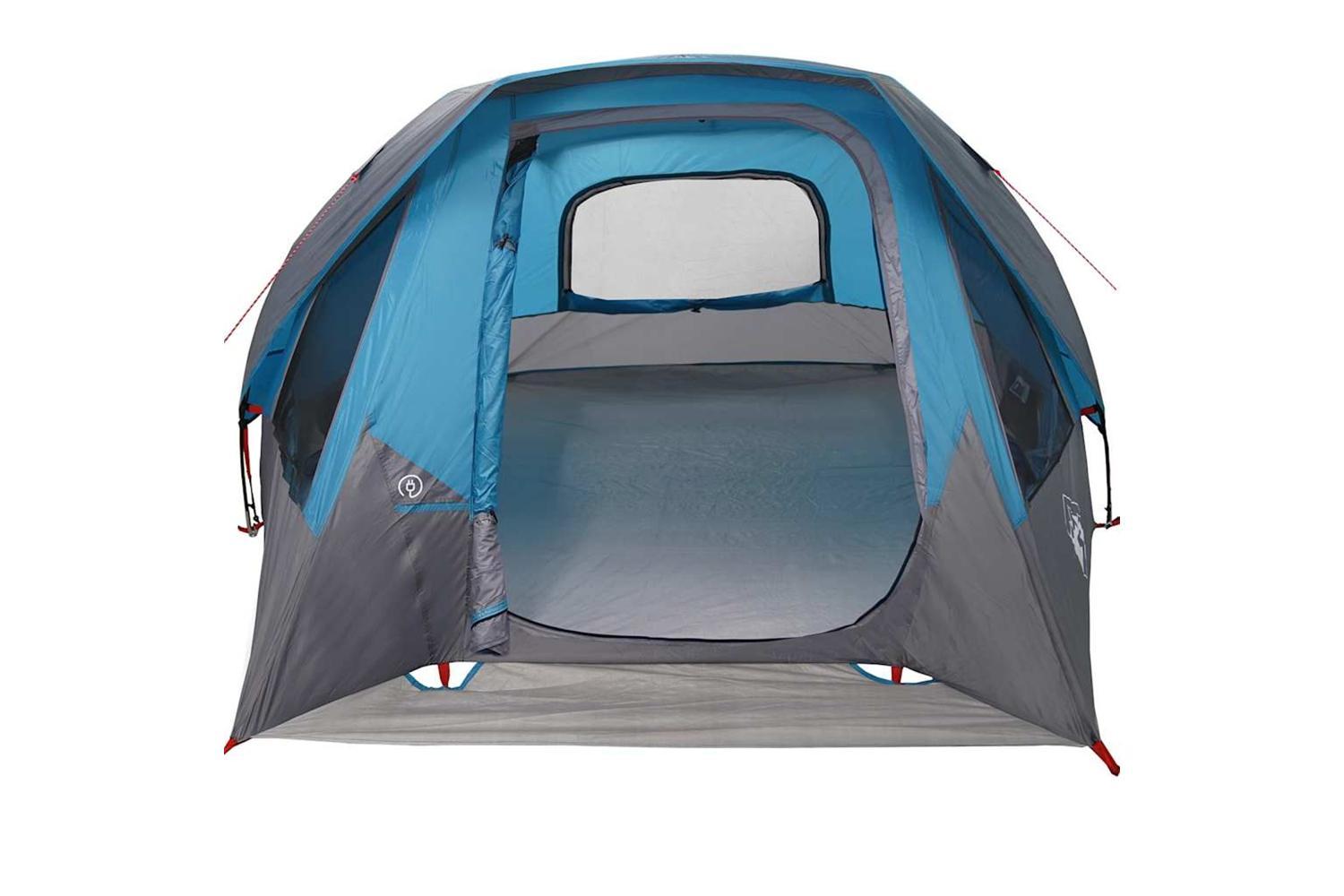 Vidaxl Family Tent Cabin 6-person Blue Waterproof-8