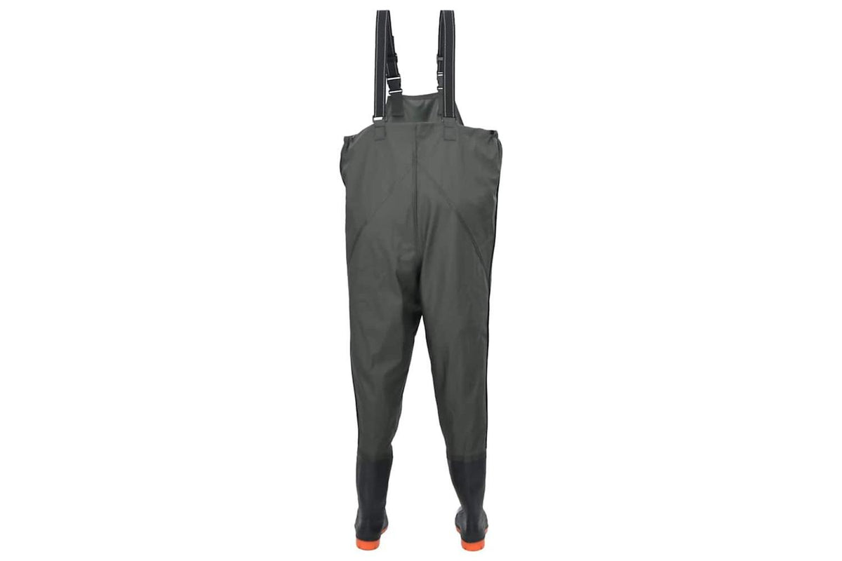 Vidaxl Chest Waders With Boots Dark Green Size 43-4