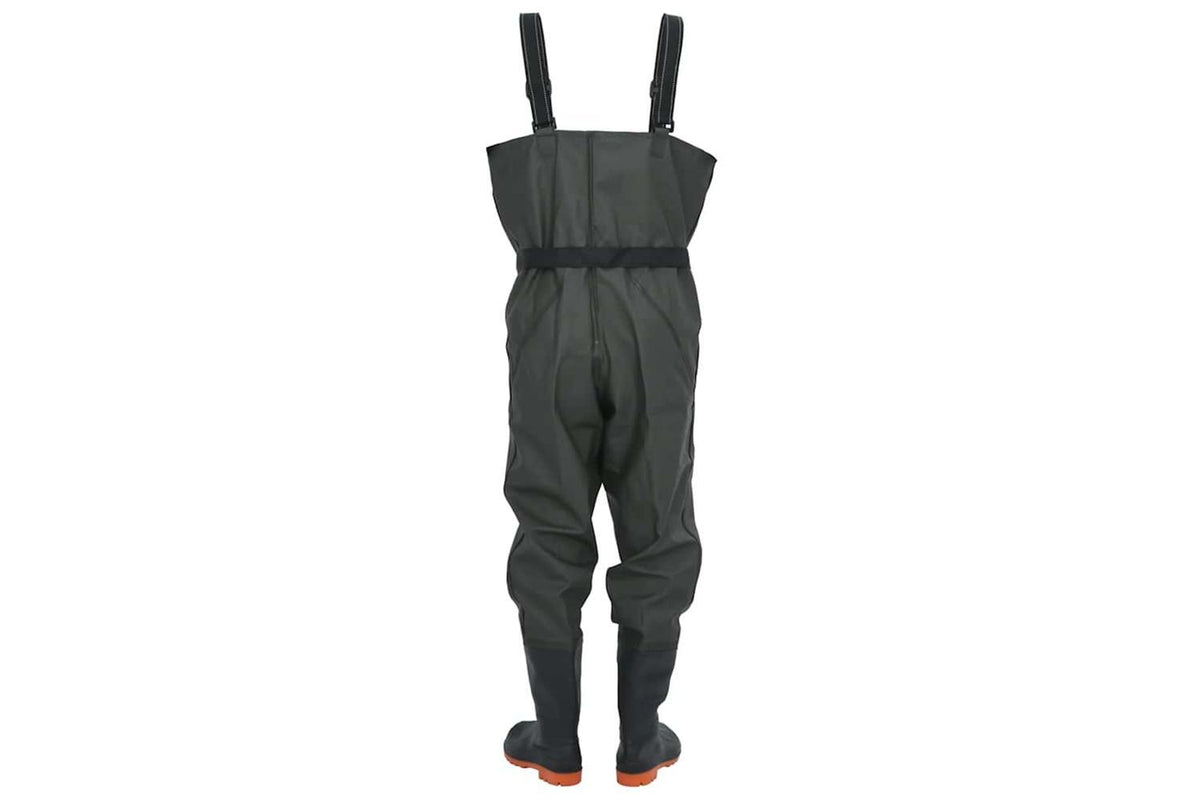 Vidaxl Chest Waders With Boots And Belt Dark Green Size 44-4