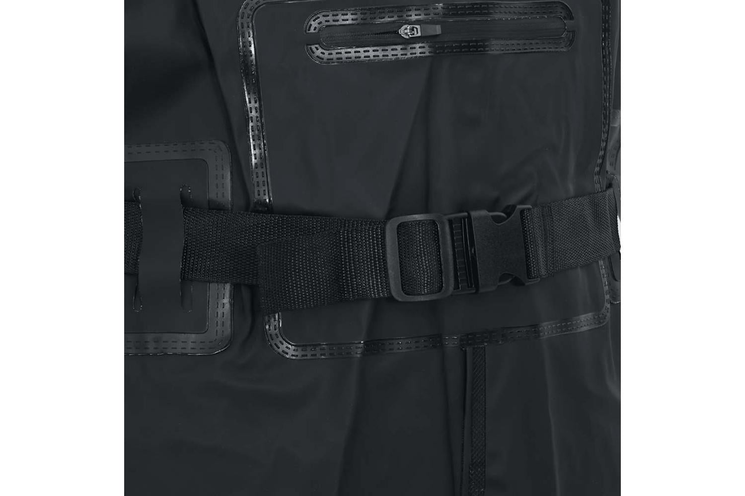Vidaxl Chest Waders With Boots And Belt Black Size 42-6