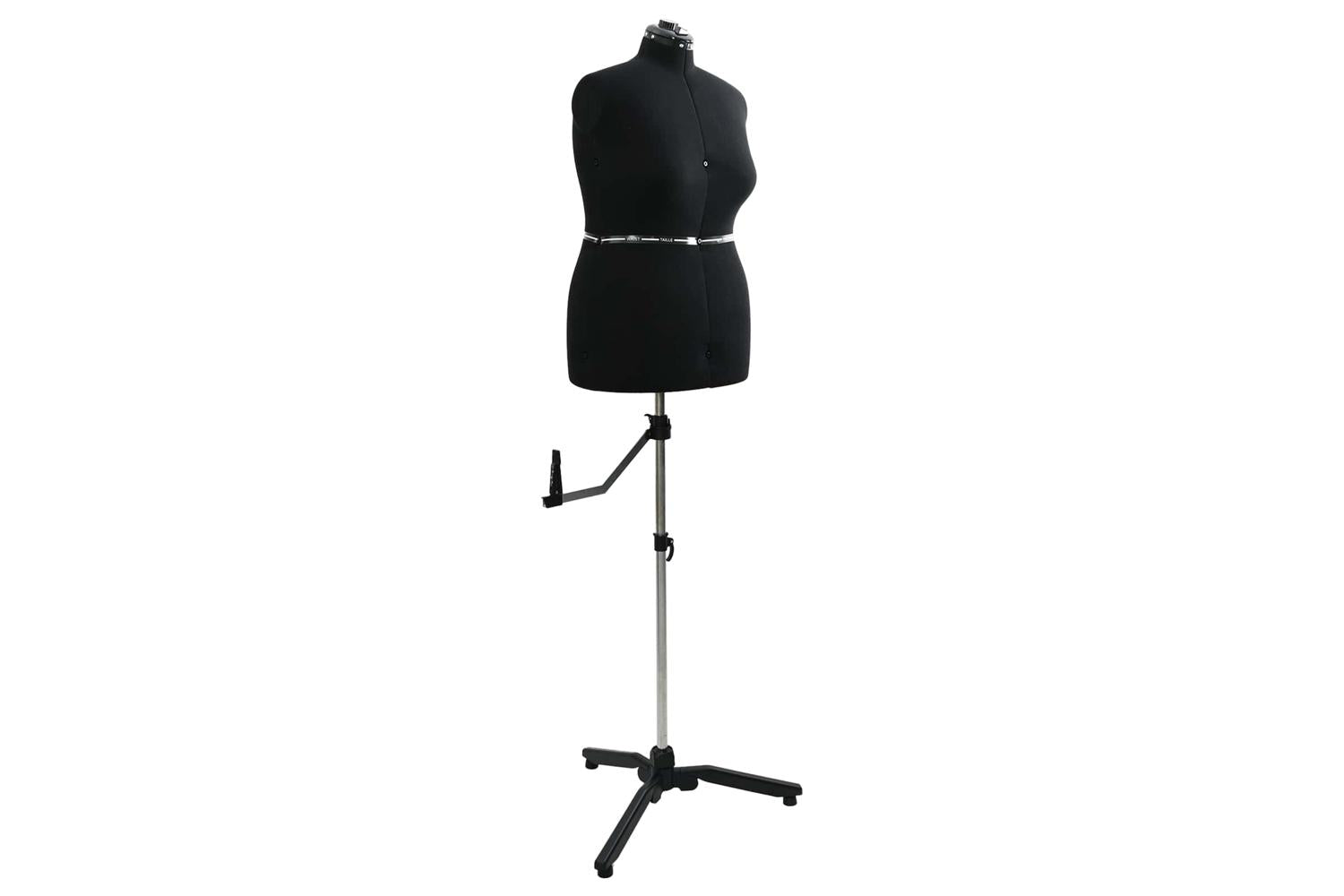 Vidaxl Adjustable Dress Form Female Height Adjustable Black L Velvet