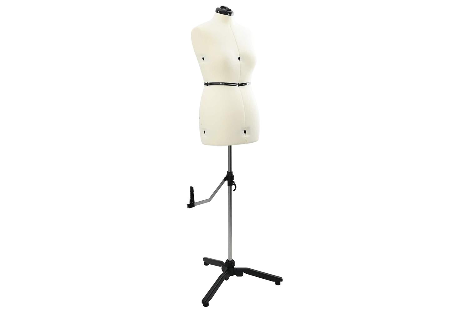 Vidaxl Adjustable Dress Form Female Height Adjustable Cream M Velvet