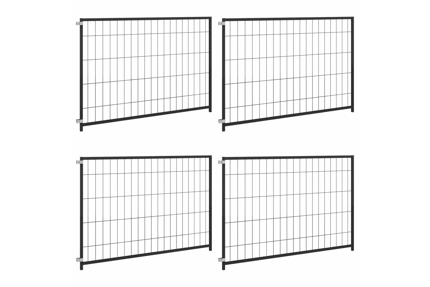 Vidaxl Dog Kennel Black 300x100x70 Cm Steel