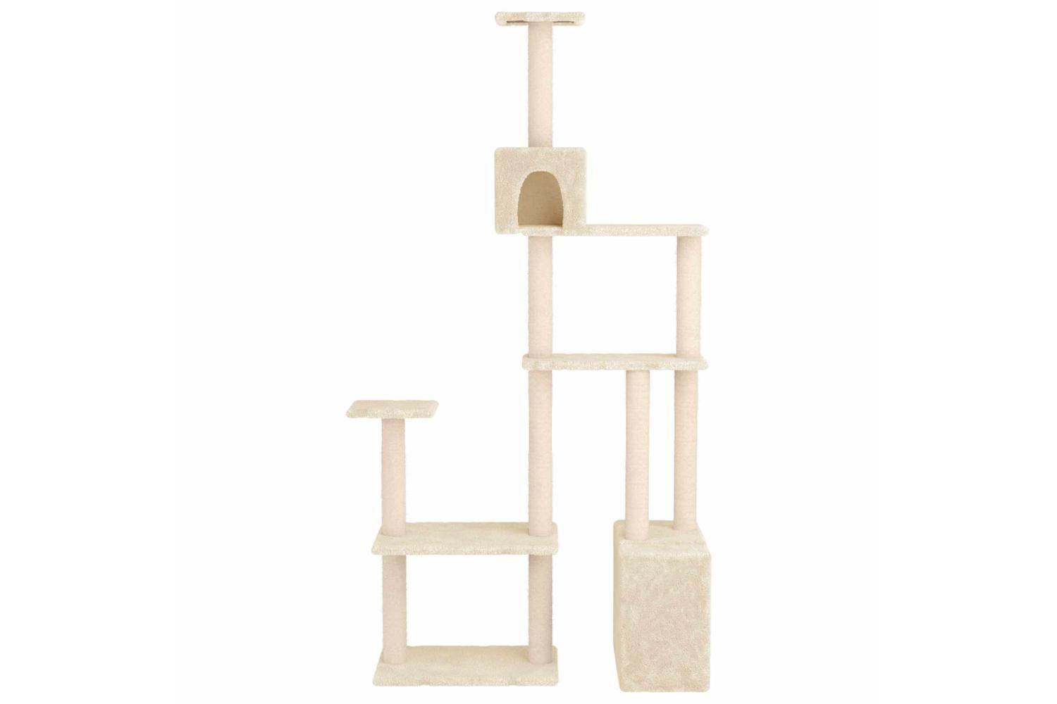 Vidaxl Cat Tree With Sisal Scratching Posts Cream 1775 Cm-3