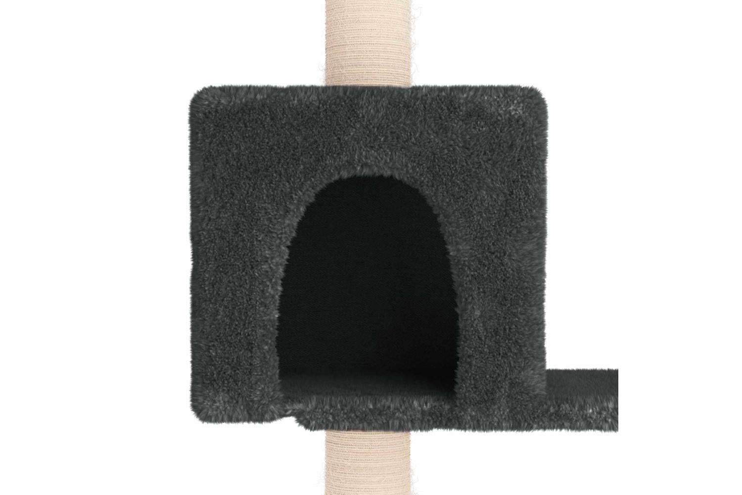 Vidaxl Cat Tree With Sisal Scratching Posts Dark Grey 1775 Cm-6