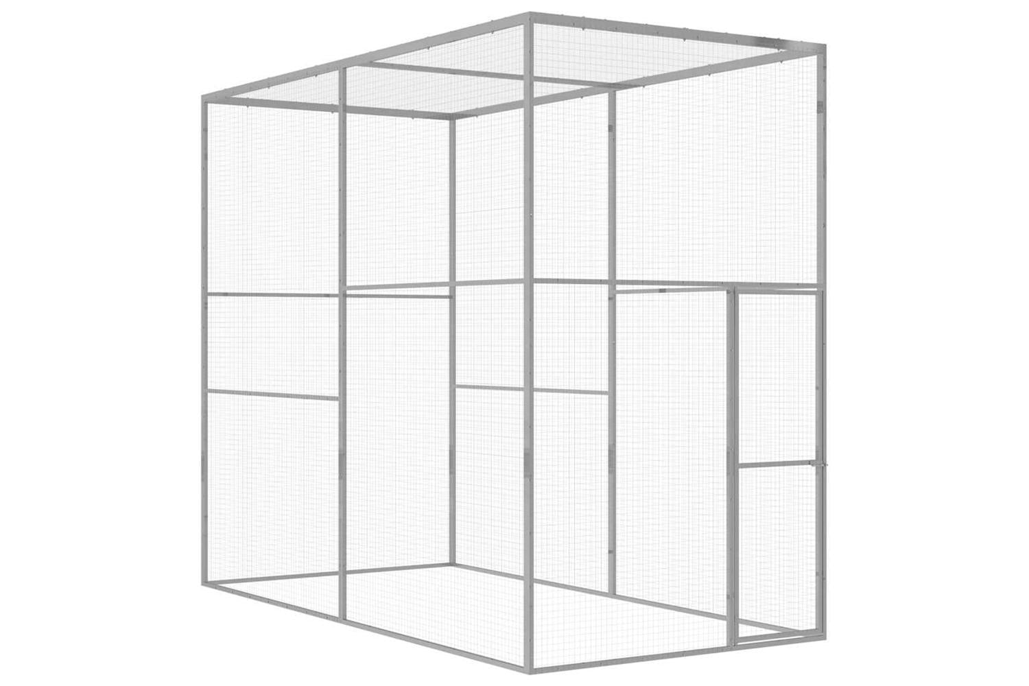 Vidaxl Cat Cage 3x15x25 M Galvanised Steel