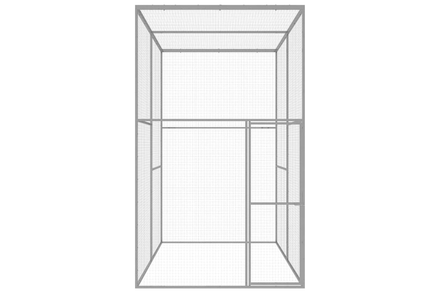 Vidaxl Cat Cage 3x15x25 M Galvanised Steel-2