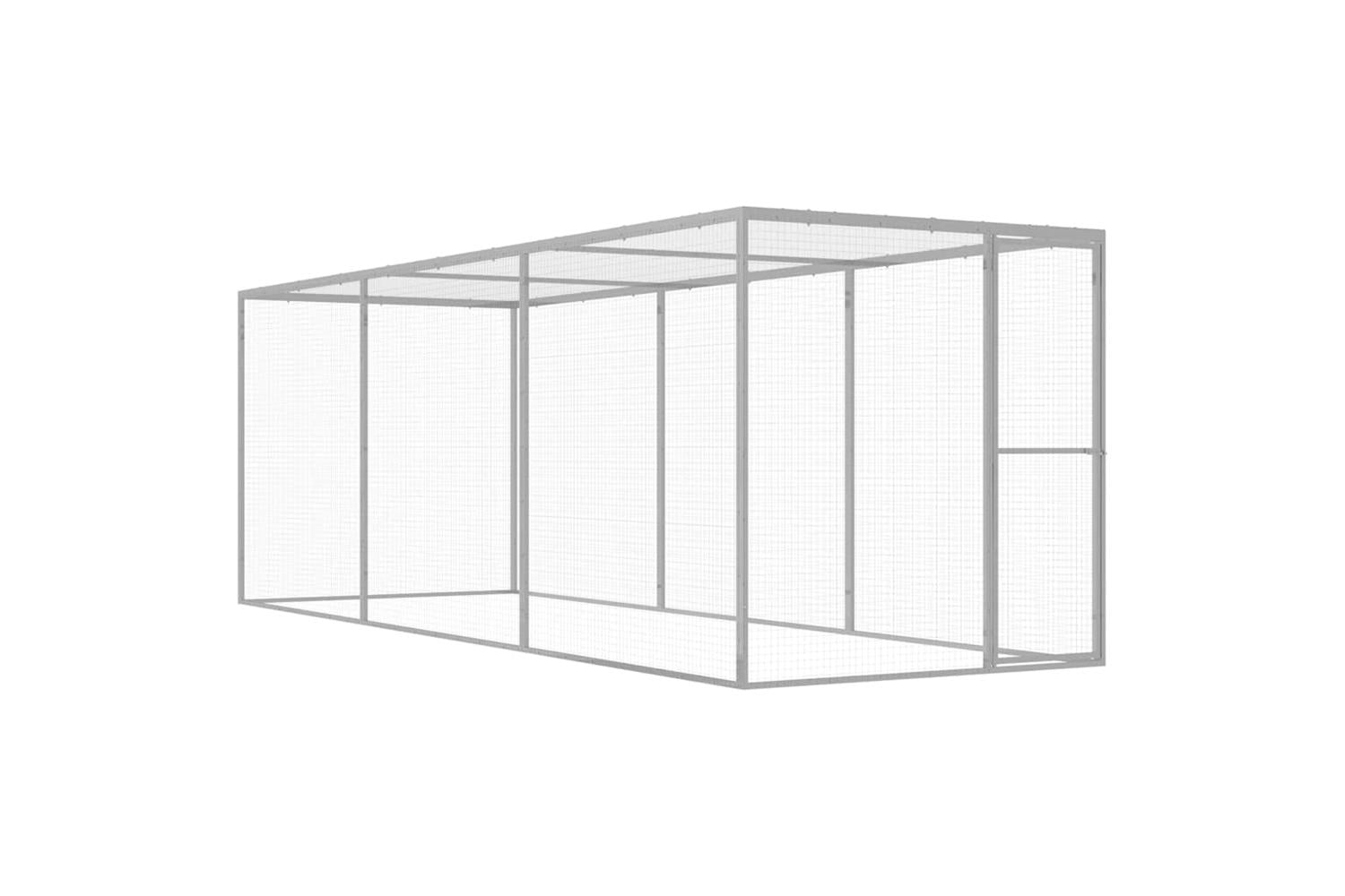 Vidaxl Cat Cage 45x15x15 M Galvanised Steel