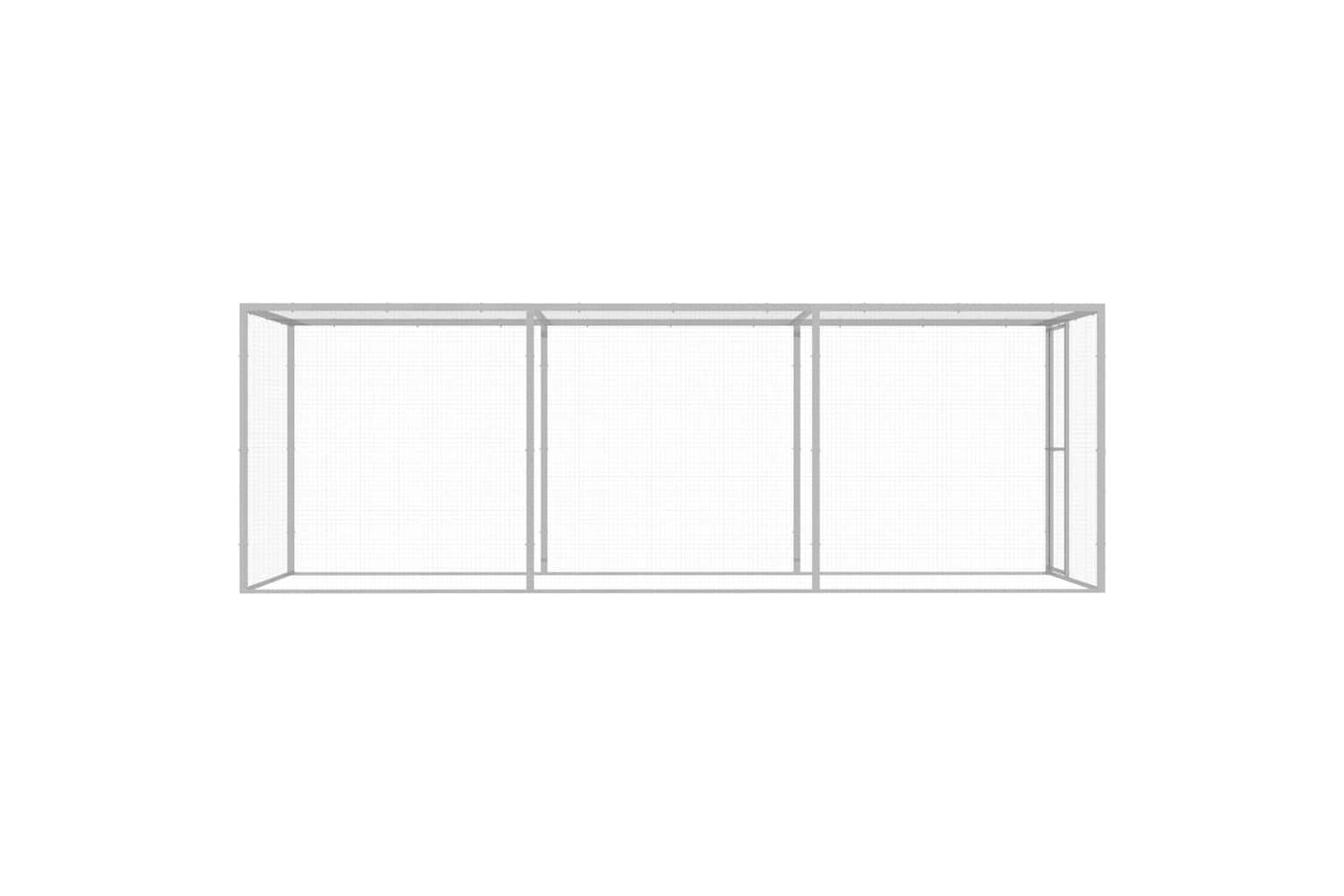 Vidaxl Cat Cage 45x15x15 M Galvanised Steel-3