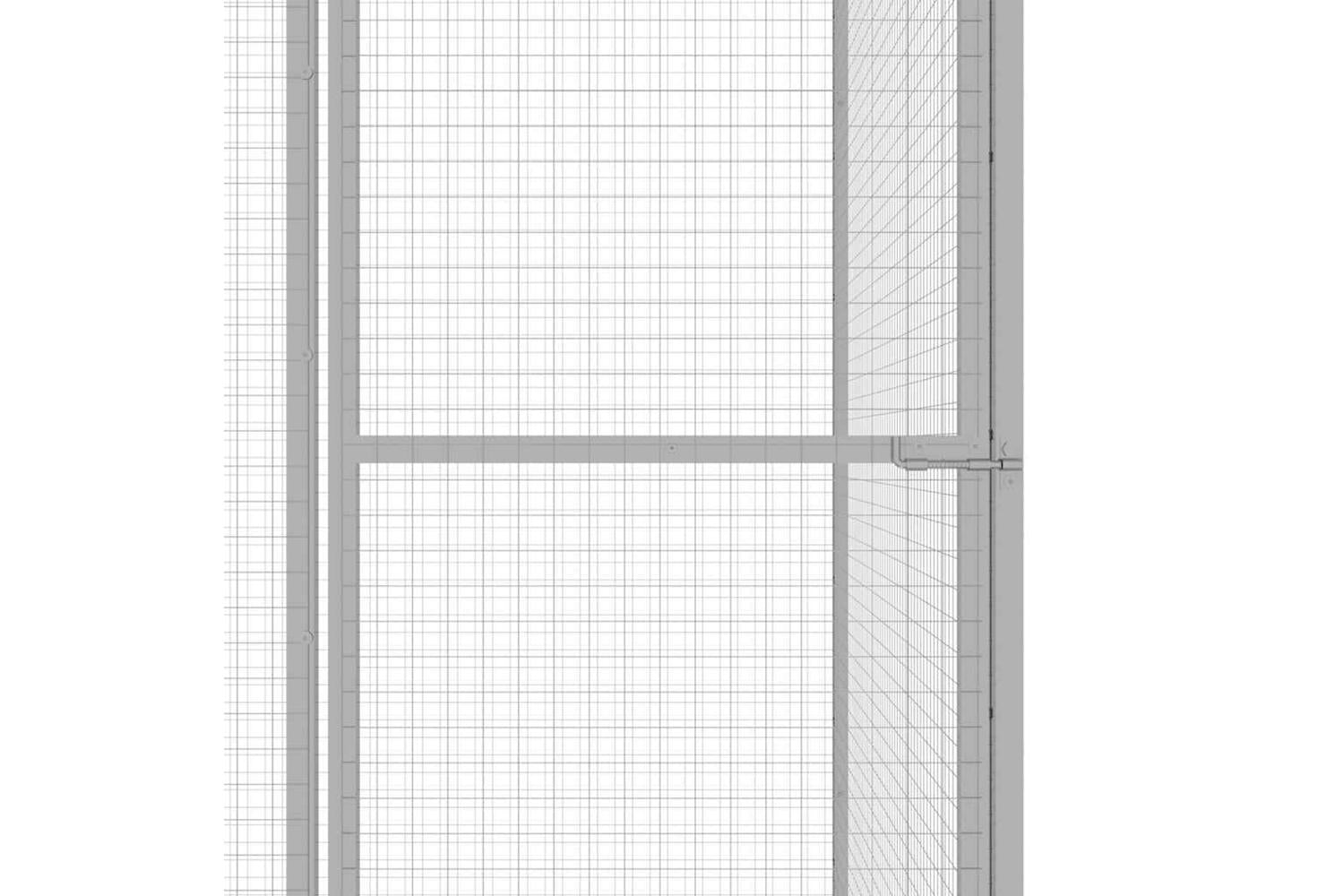 Vidaxl Cat Cage 6x3x25 M Galvanised Steel-4