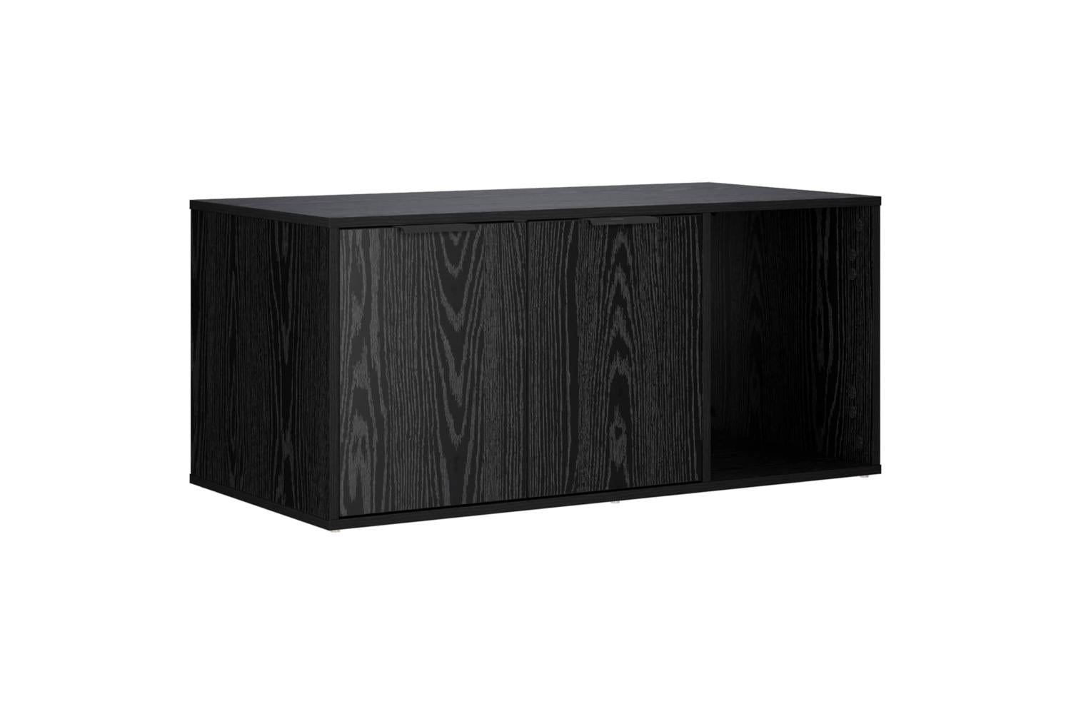 Vidaxl Cat Crate Furniture Black Oak 100 X 49 X 45 Cm Engineered Wood