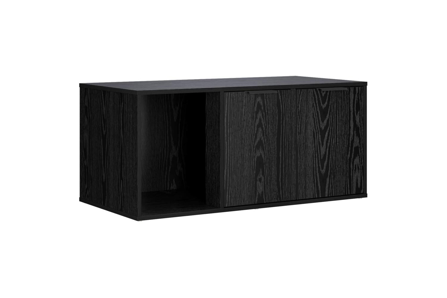 Vidaxl Cat Crate Furniture Black Oak 100 X 49 X 45 Cm Engineered Wood-5