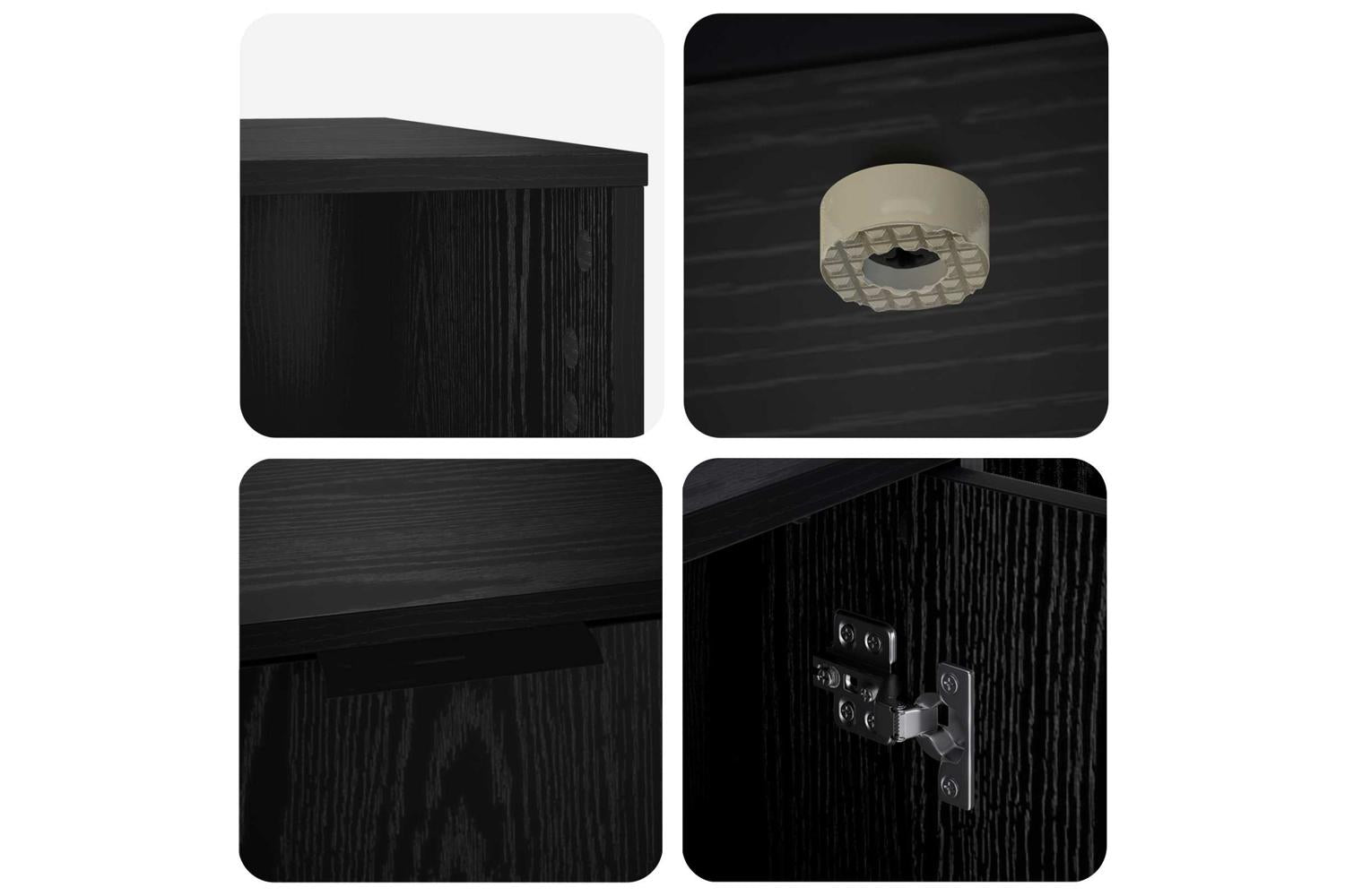 Vidaxl Cat Crate Furniture Black Oak 100 X 49 X 45 Cm Engineered Wood-9