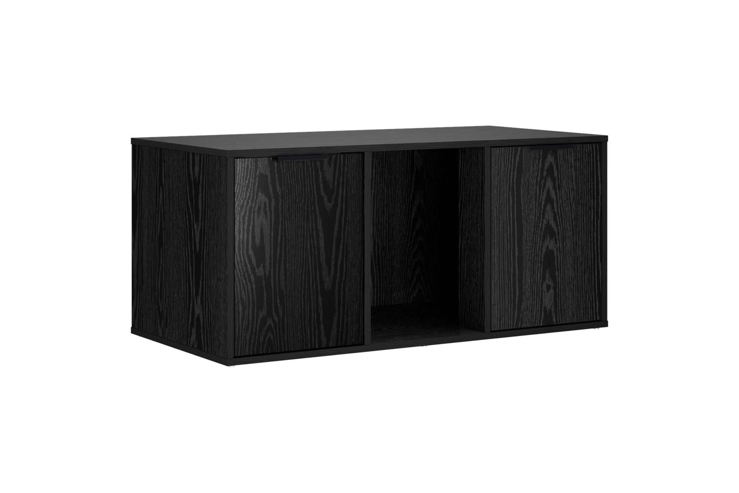 Vidaxl Cat Crate Furniture Black Oak 100 X 49 X 45 Cm Engineered Wood