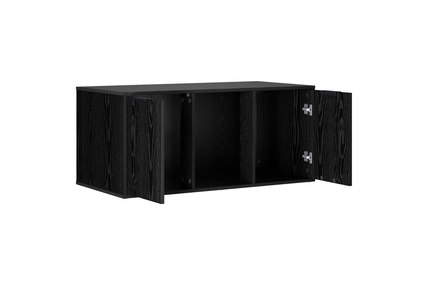 Vidaxl Cat Crate Furniture Black Oak 100 X 49 X 45 Cm Engineered Wood-5