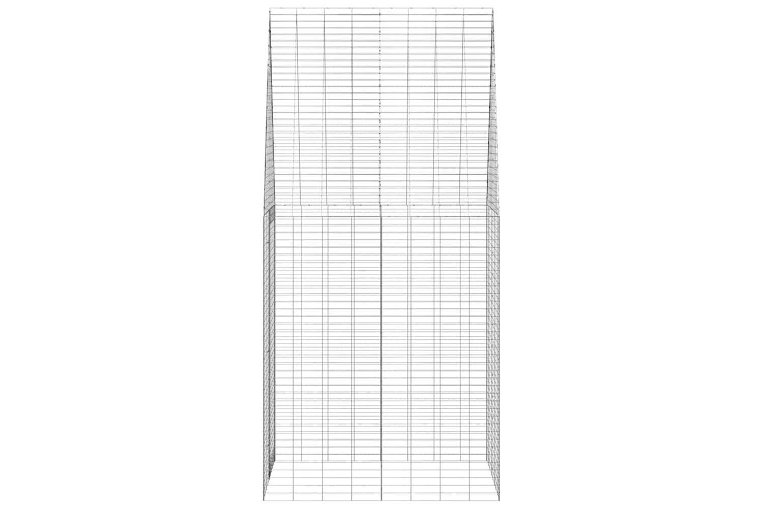 Vidaxl Rabbit Cage Silver 100 X 100 X 210 Cm Galvanised Steel-7