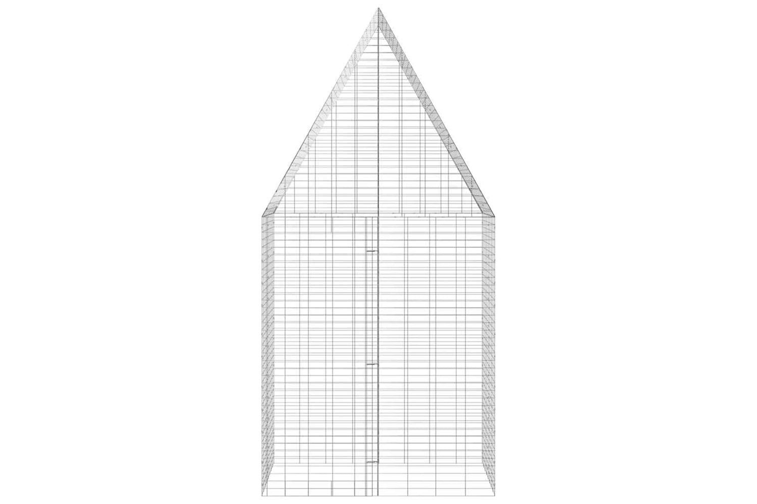 Vidaxl Rabbit Cage Silver 100 X 100 X 210 Cm Galvanised Steel-8