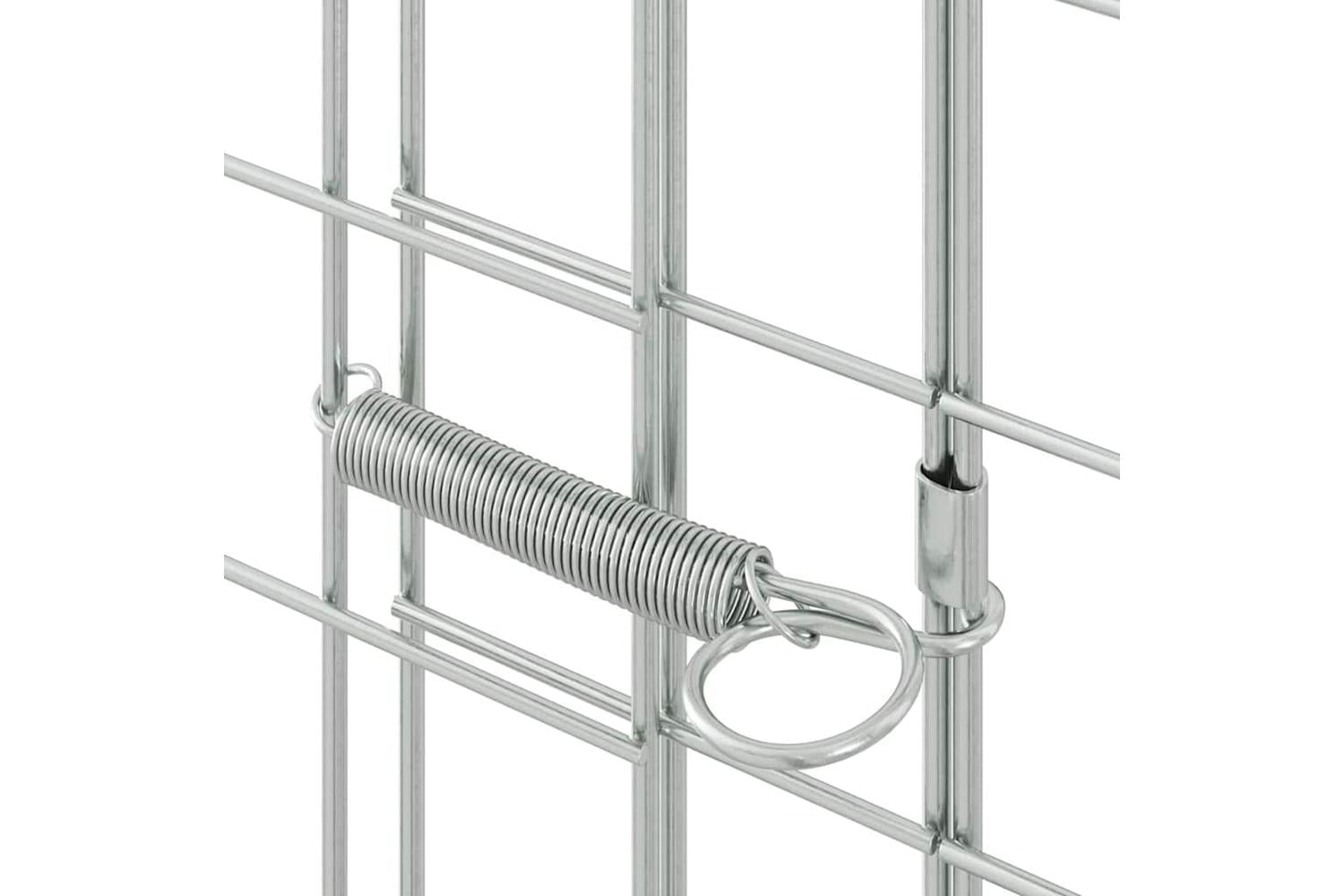 Vidaxl Rabbit Cage Silver 300 X 100 X 210 Cm Galvanised Steel-9