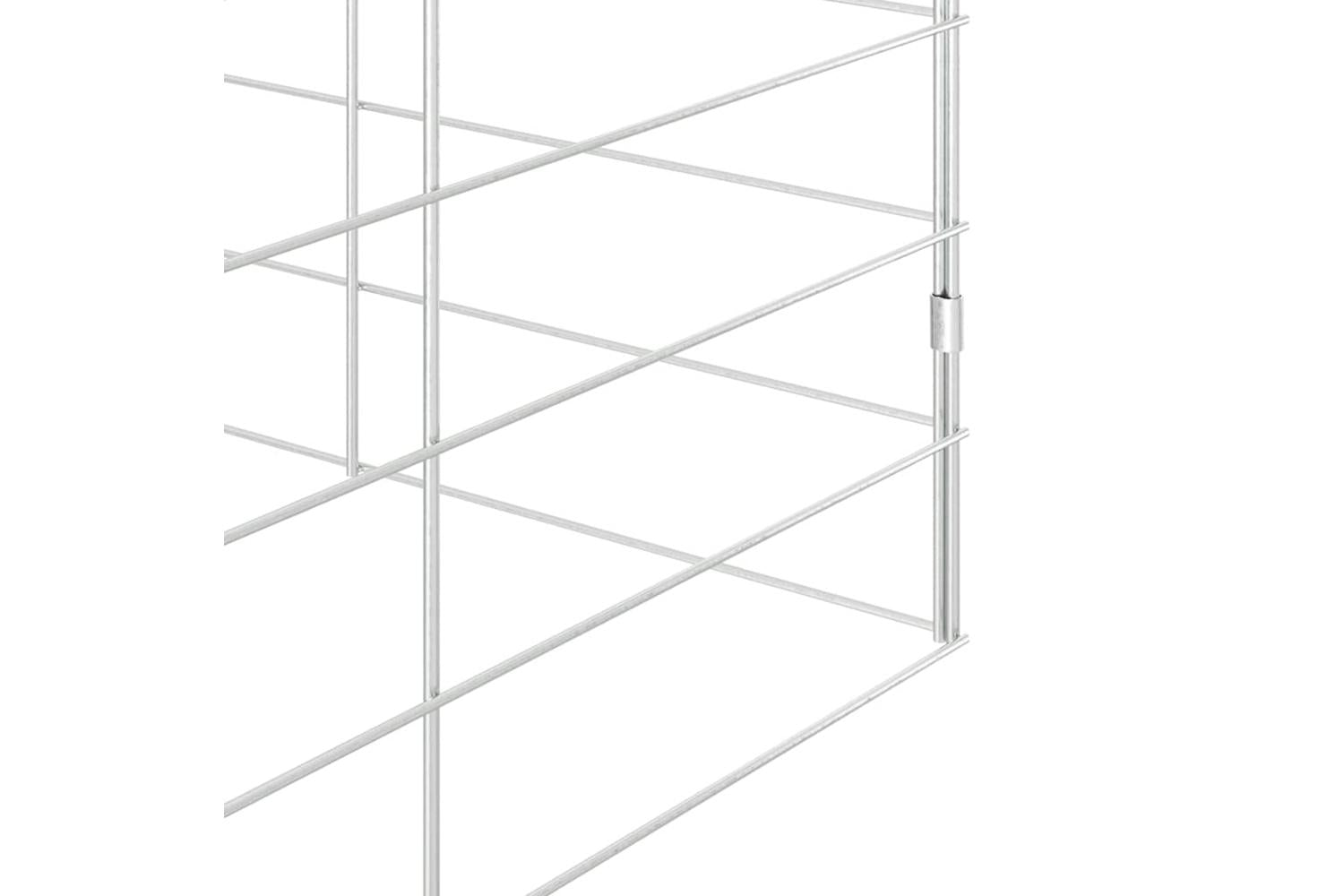 Vidaxl Rabbit Cage Silver 300 X 100 X 210 Cm Galvanised Steel-10