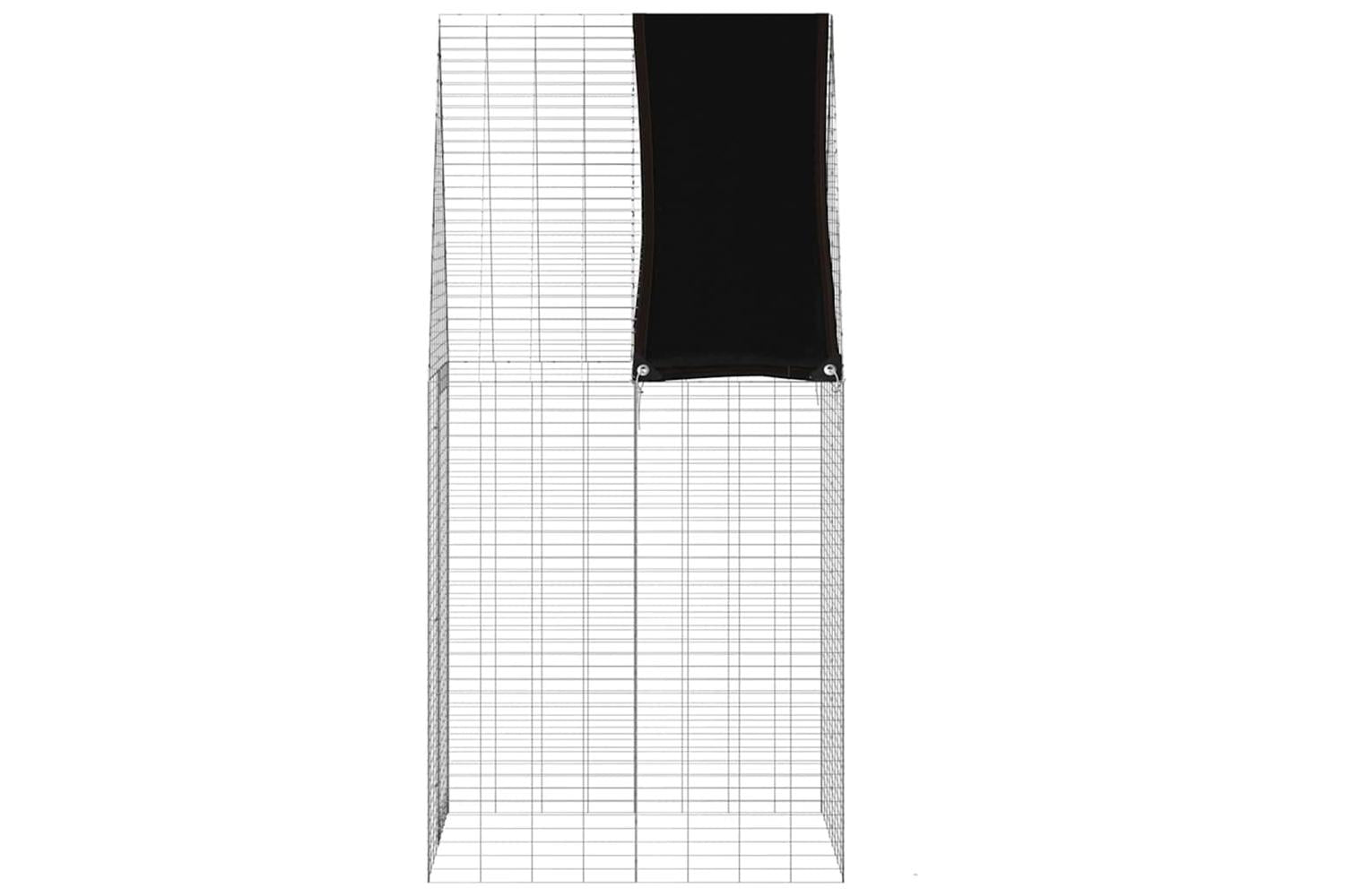 Vidaxl Rabbit Cage Silver 100 X 100 X 210 Cm Galvanised Steel-8