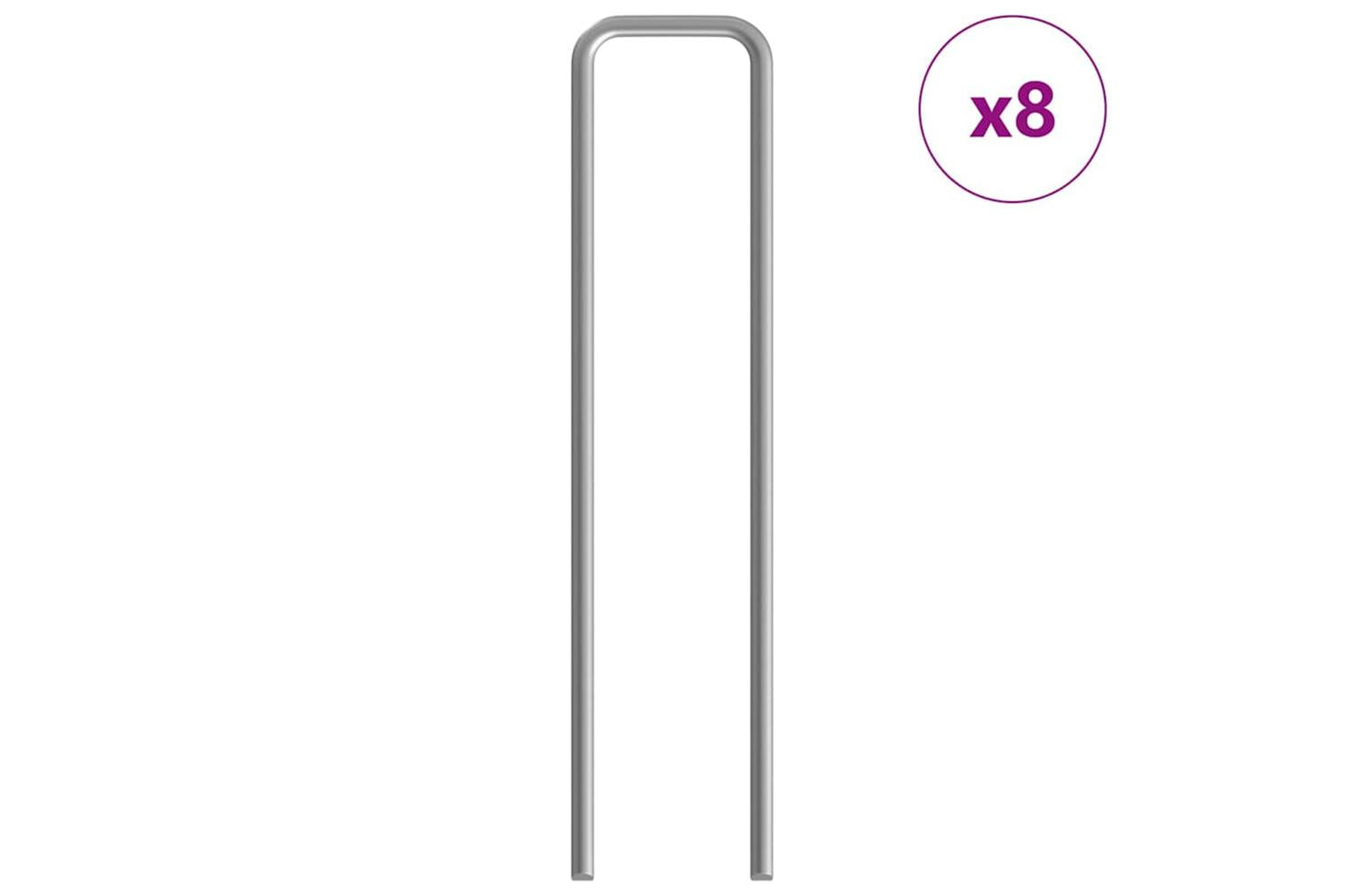 Vidaxl Rabbit Cage Silver 200 X 100 X 210 Cm Galvanised Steel-4