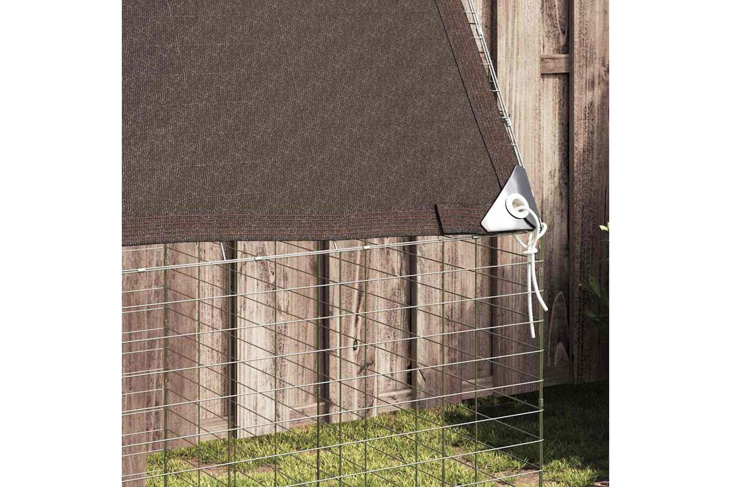 Vidaxl Rabbit Cage Silver 400 X 100 X 210 Cm Galvanised Steel-5