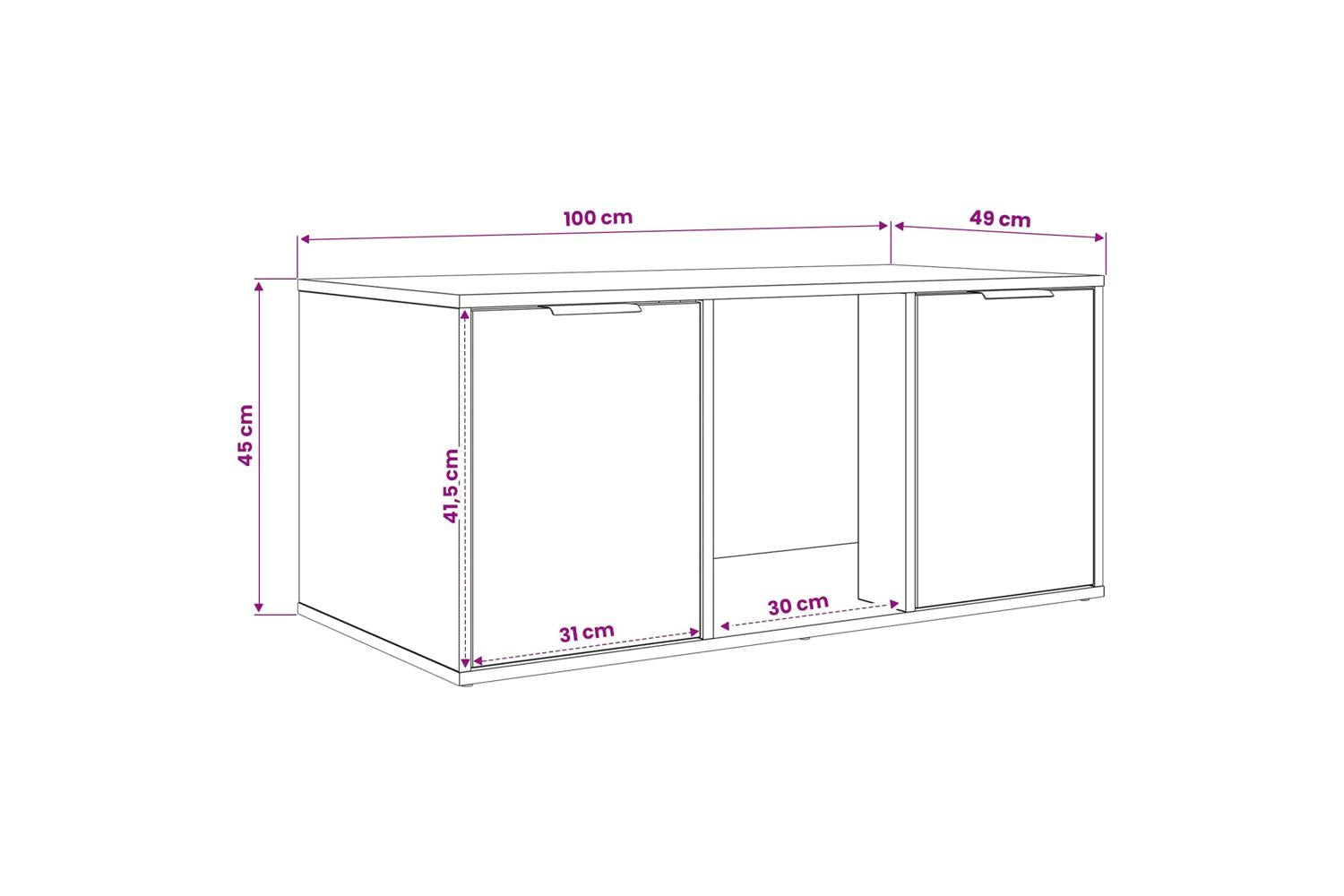 Vidaxl Cat Crate Furniture Grey Sonoma 100 X 49 X 45 Cm-10