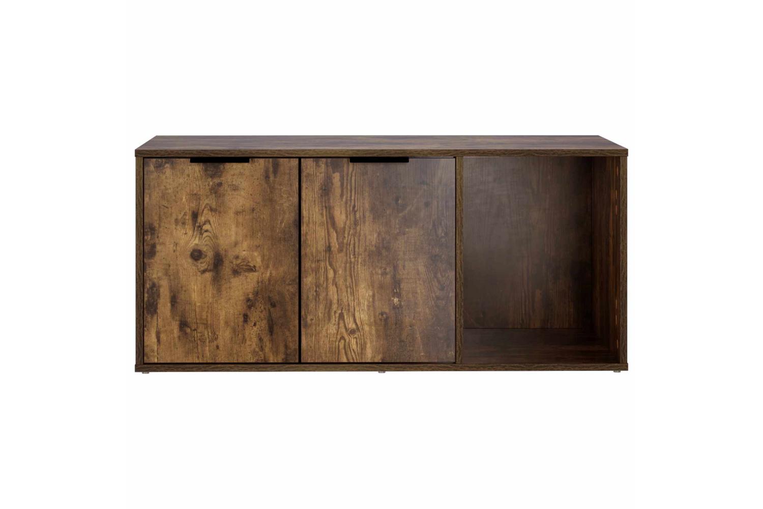 Vidaxl Cat Crate Furniture Smoked Oak 100 X 49 X 45 Cm Engineered Wood-6