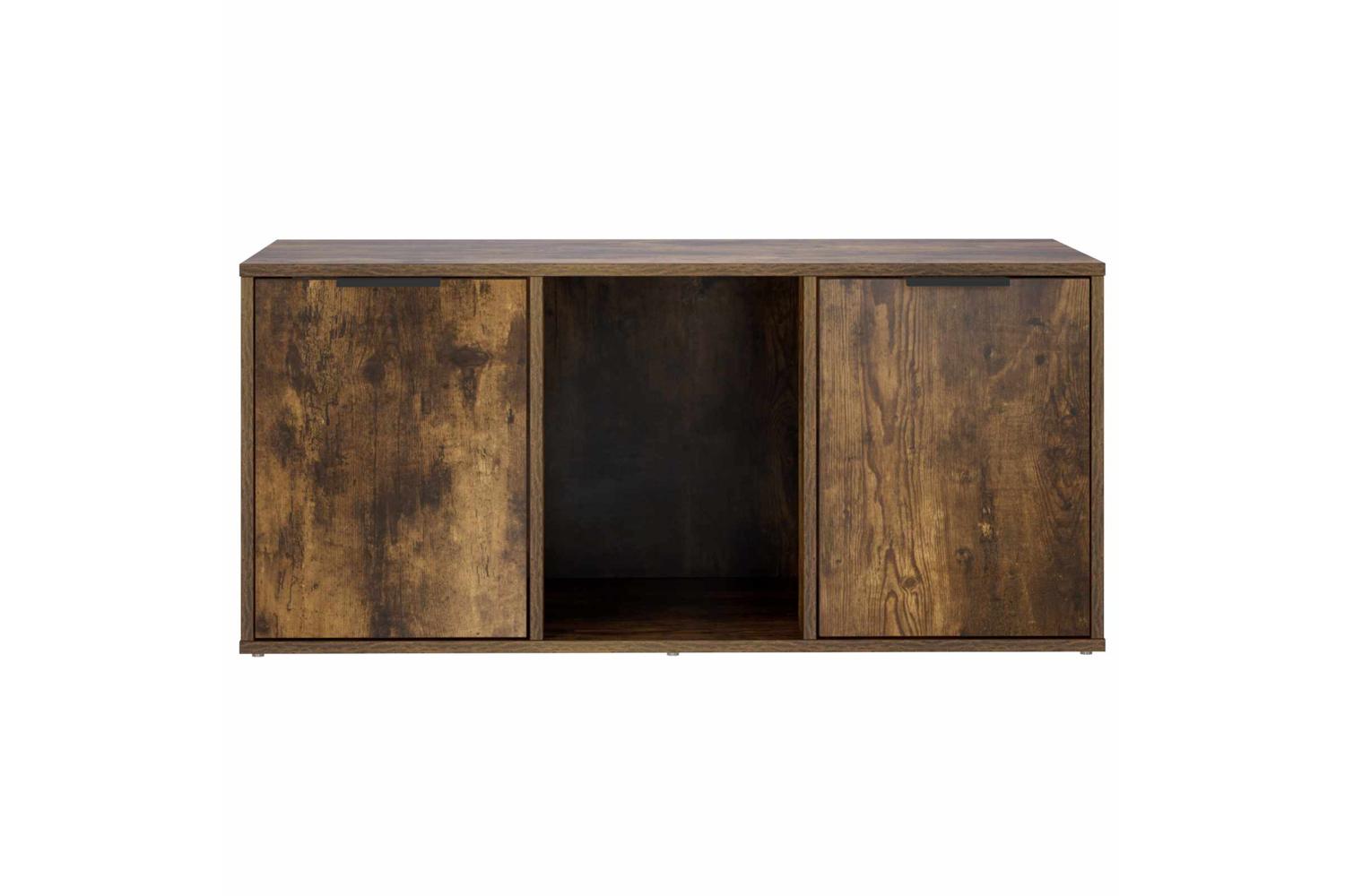 Vidaxl Cat Crate Furniture Smoked Oak 100 X 49 X 45 Cm Engineered Wood-6