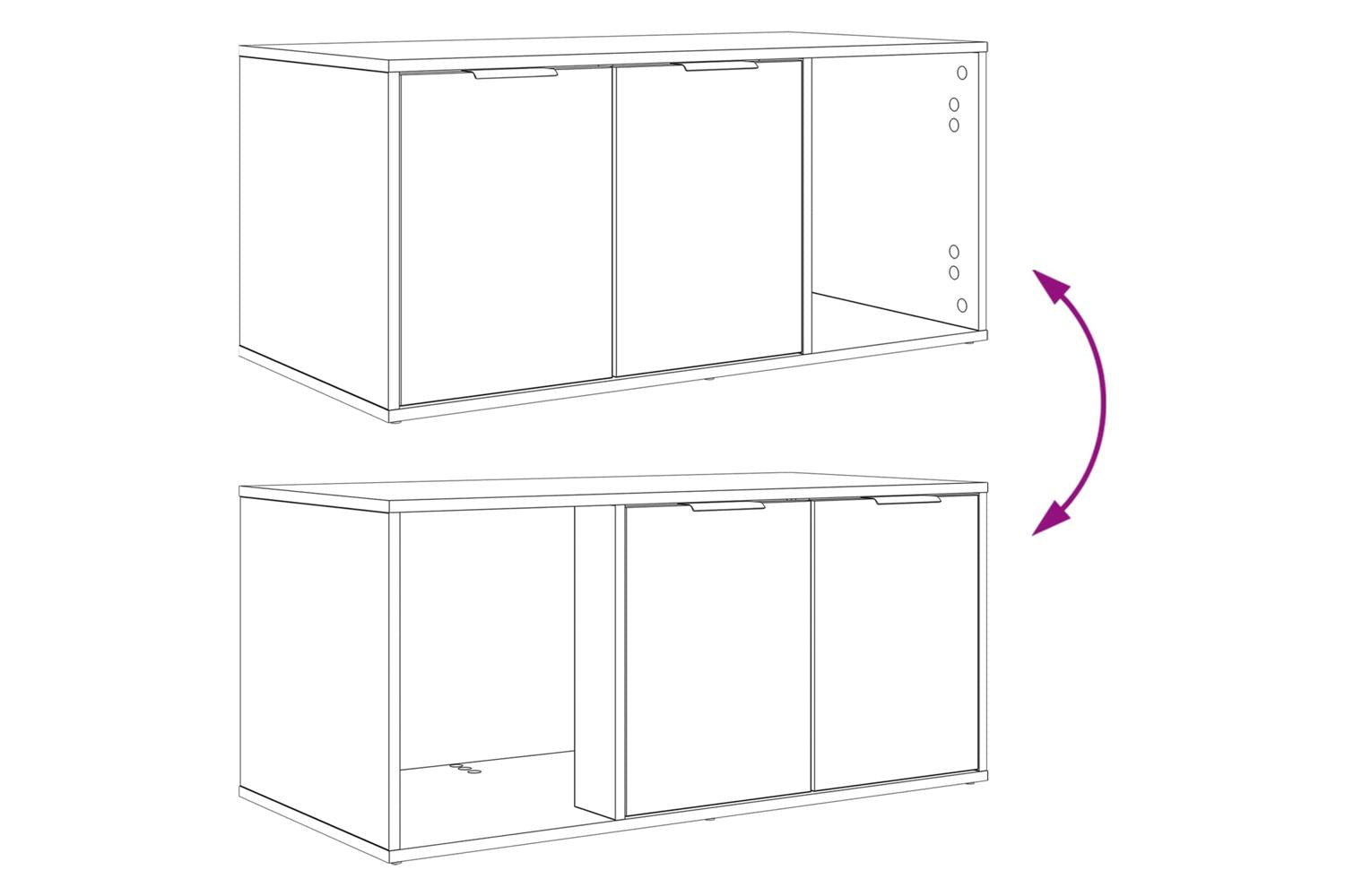 Vidaxl Cat Crate Furniture White 100 X 49 X 45 Cm Engineered Wood-10