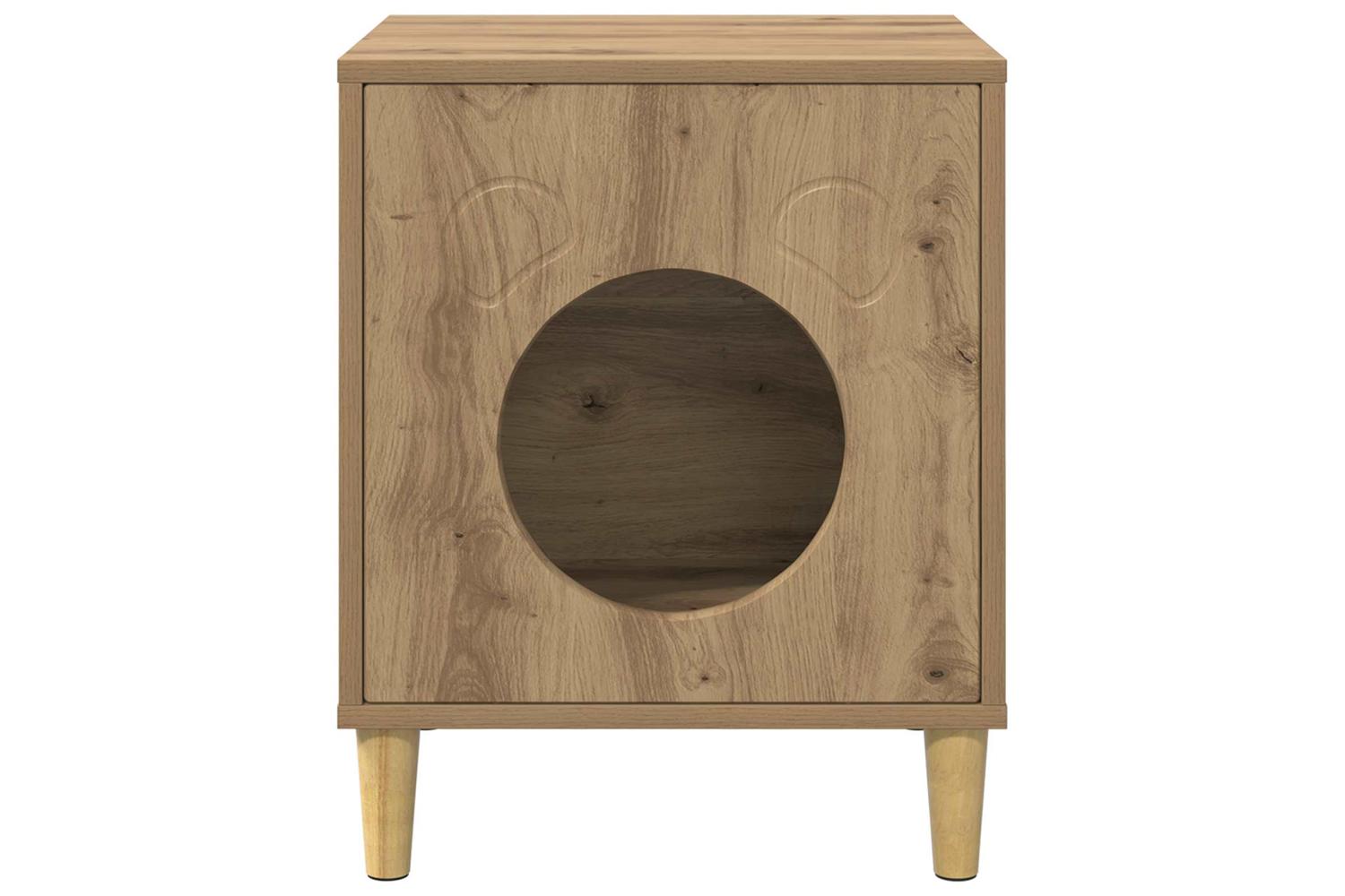 Vidaxl Cat House Artisian Oak 425 X 40 X 53 Cm Engineered Wood-5