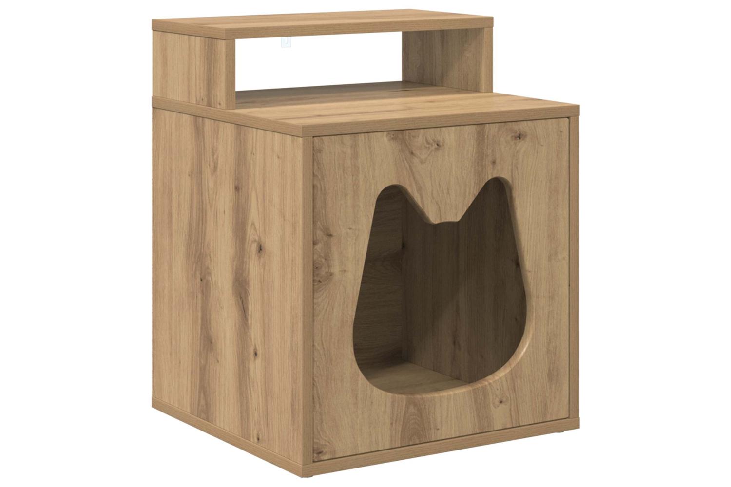 Vidaxl Cat House Artisian Oak 425 X 40 X 535 Cm Engineered Wood