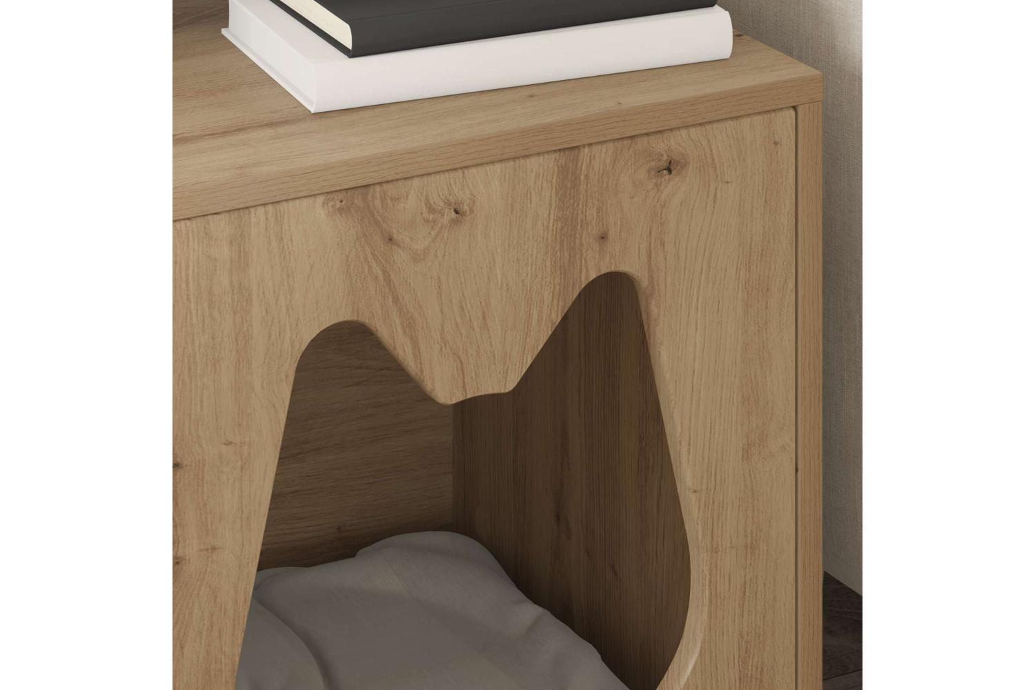 Vidaxl Cat House Artisian Oak 425 X 40 X 535 Cm Engineered Wood-4