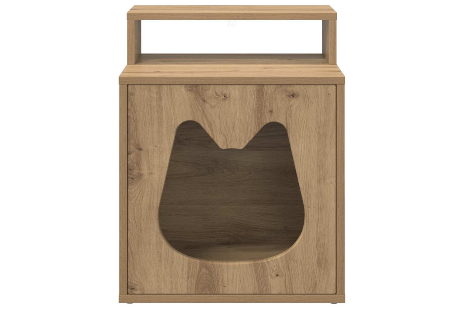 Vidaxl Cat House Artisian Oak 425 X 40 X 535 Cm Engineered Wood-5