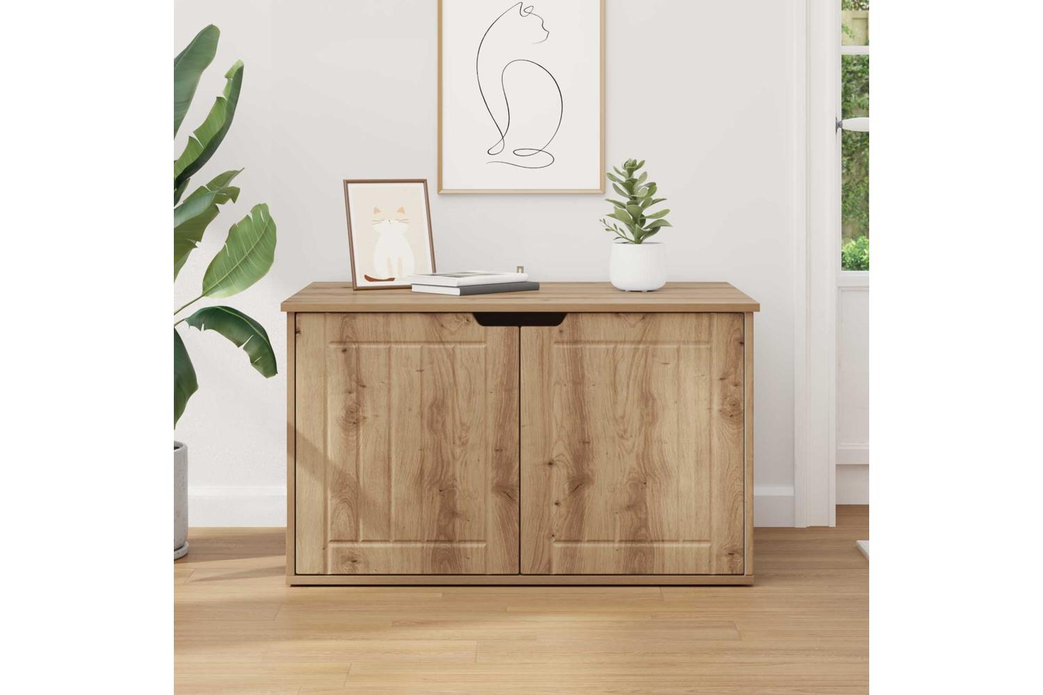 Vidaxl Cat House Artisian Oak 85 X 55 X 505 Cm Engineered Wood-4