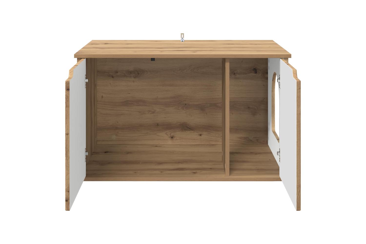 Vidaxl Cat House Artisian Oak 85 X 55 X 505 Cm Engineered Wood-6