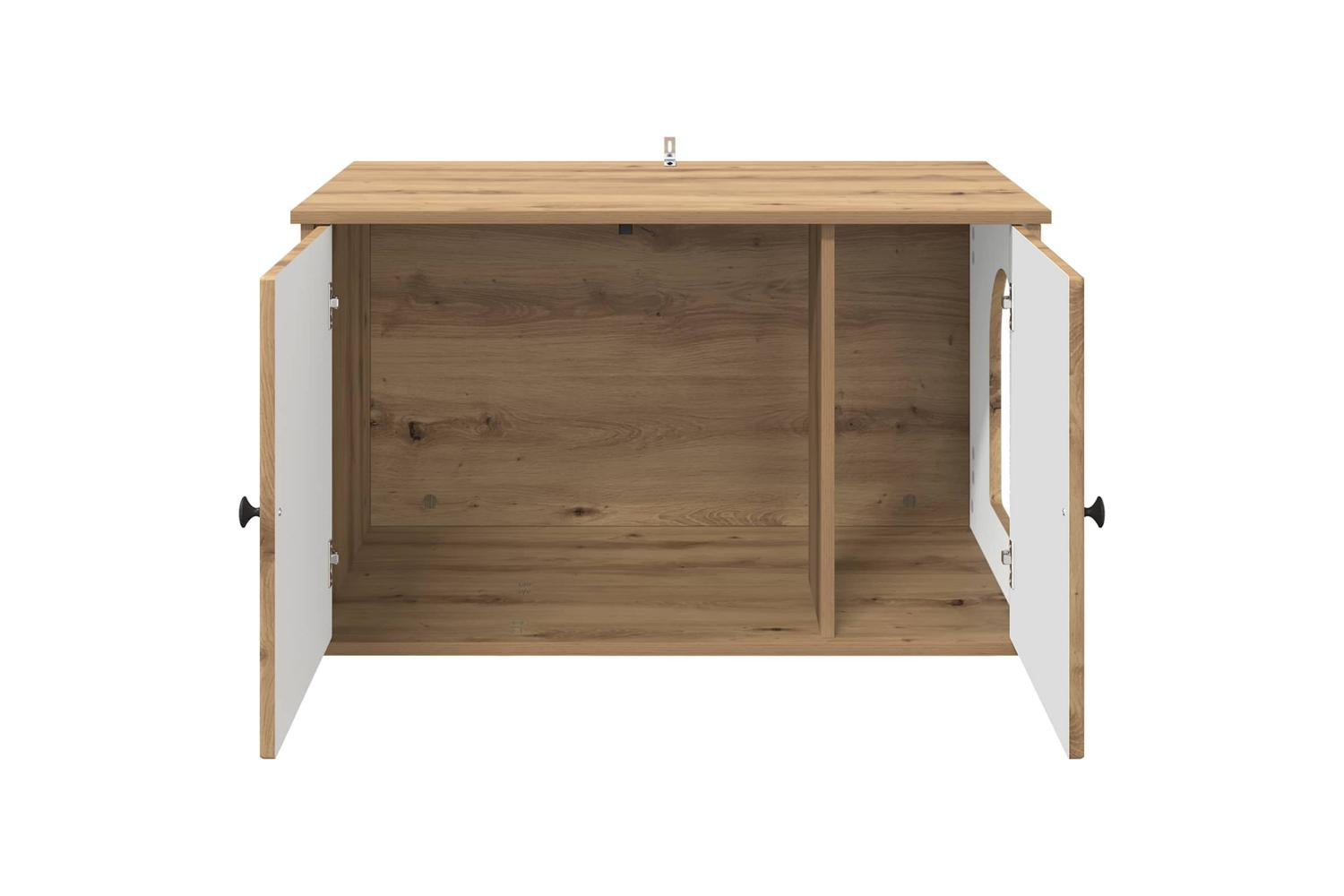 Vidaxl Cat House Artisian Oak 85 X 55 X 505 Cm Engineered Wood-6