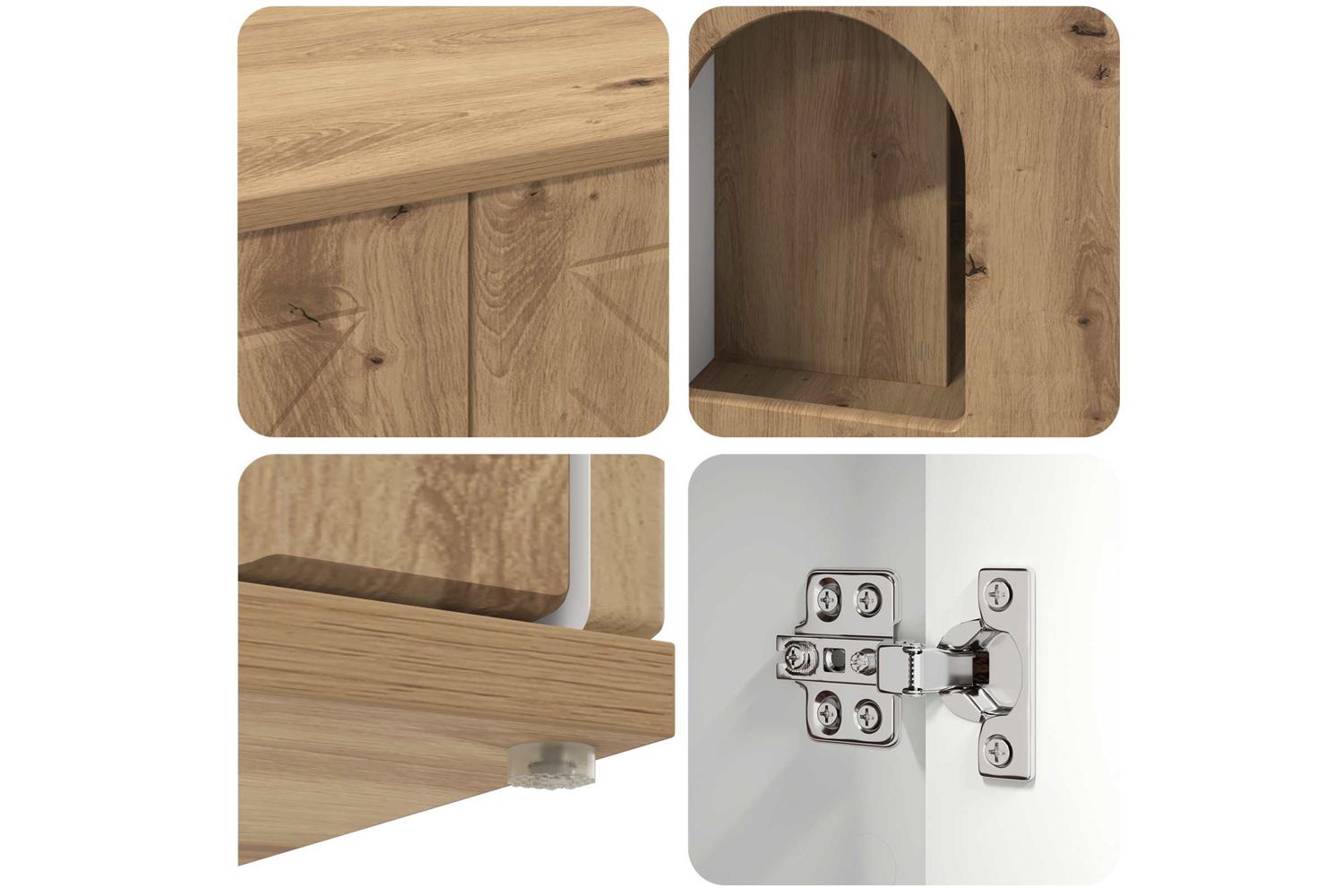 Vidaxl Cat House Artisian Oak 85 X 55 X 505 Cm Engineered Wood-10