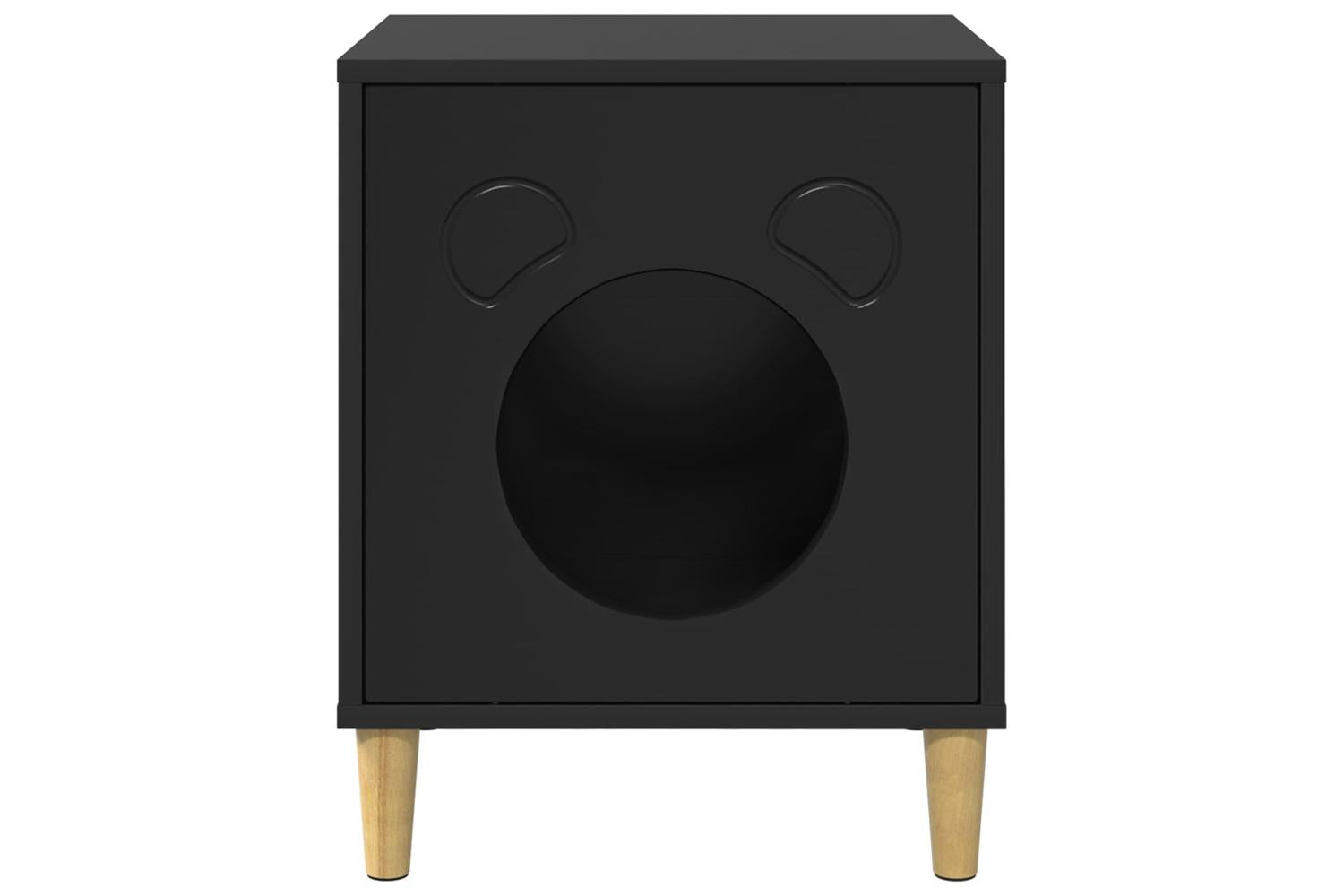 Vidaxl Cat House Black 425 X 40 X 53 Cm Engineered Wood-5
