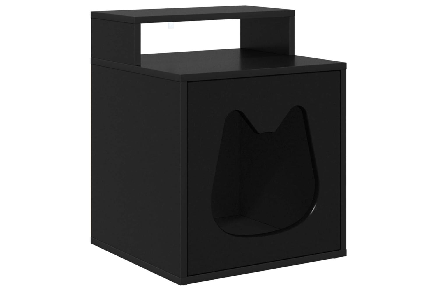 Vidaxl Cat House Black 425 X 40 X 535 Cm Engineered Wood