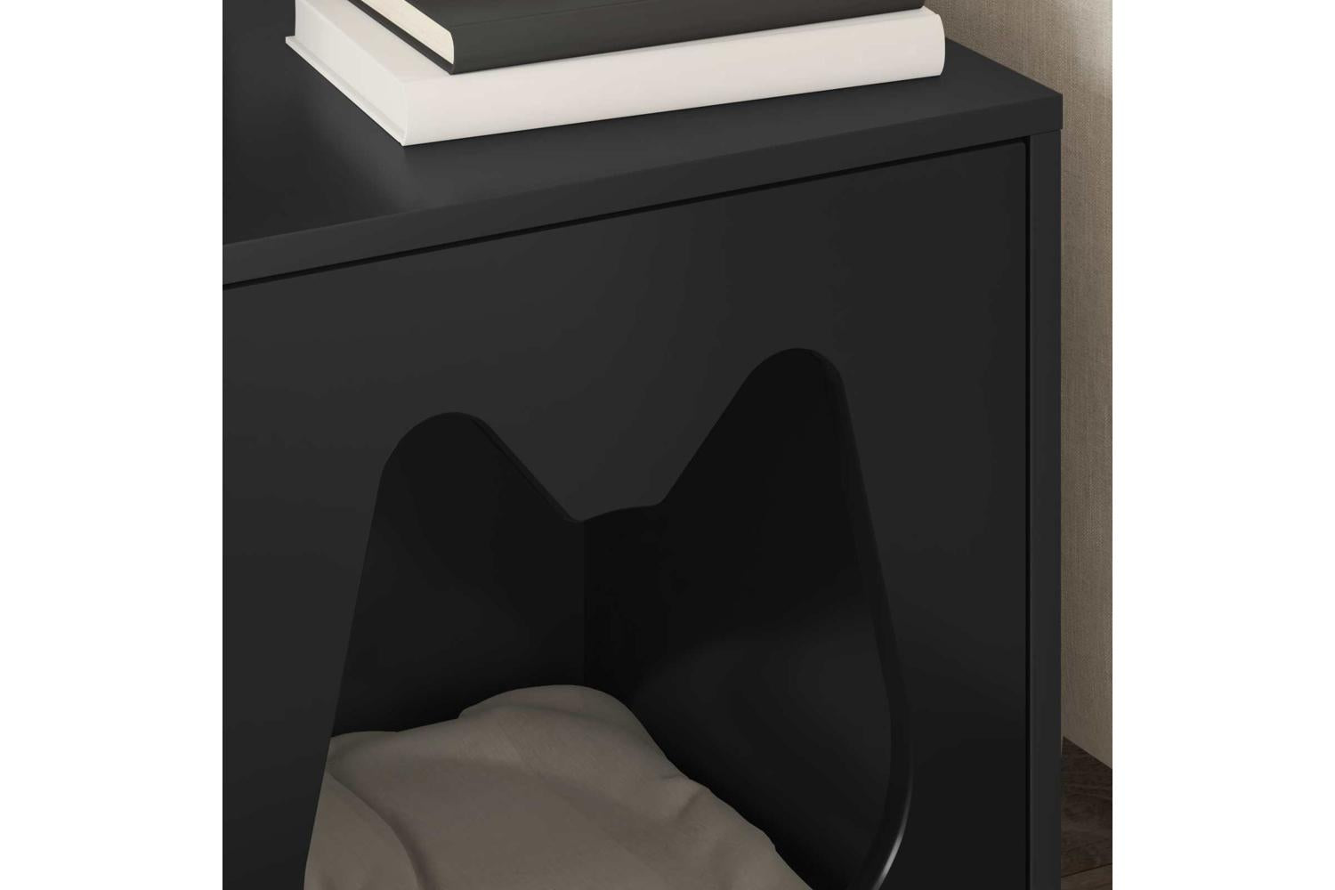 Vidaxl Cat House Black 425 X 40 X 535 Cm Engineered Wood-4