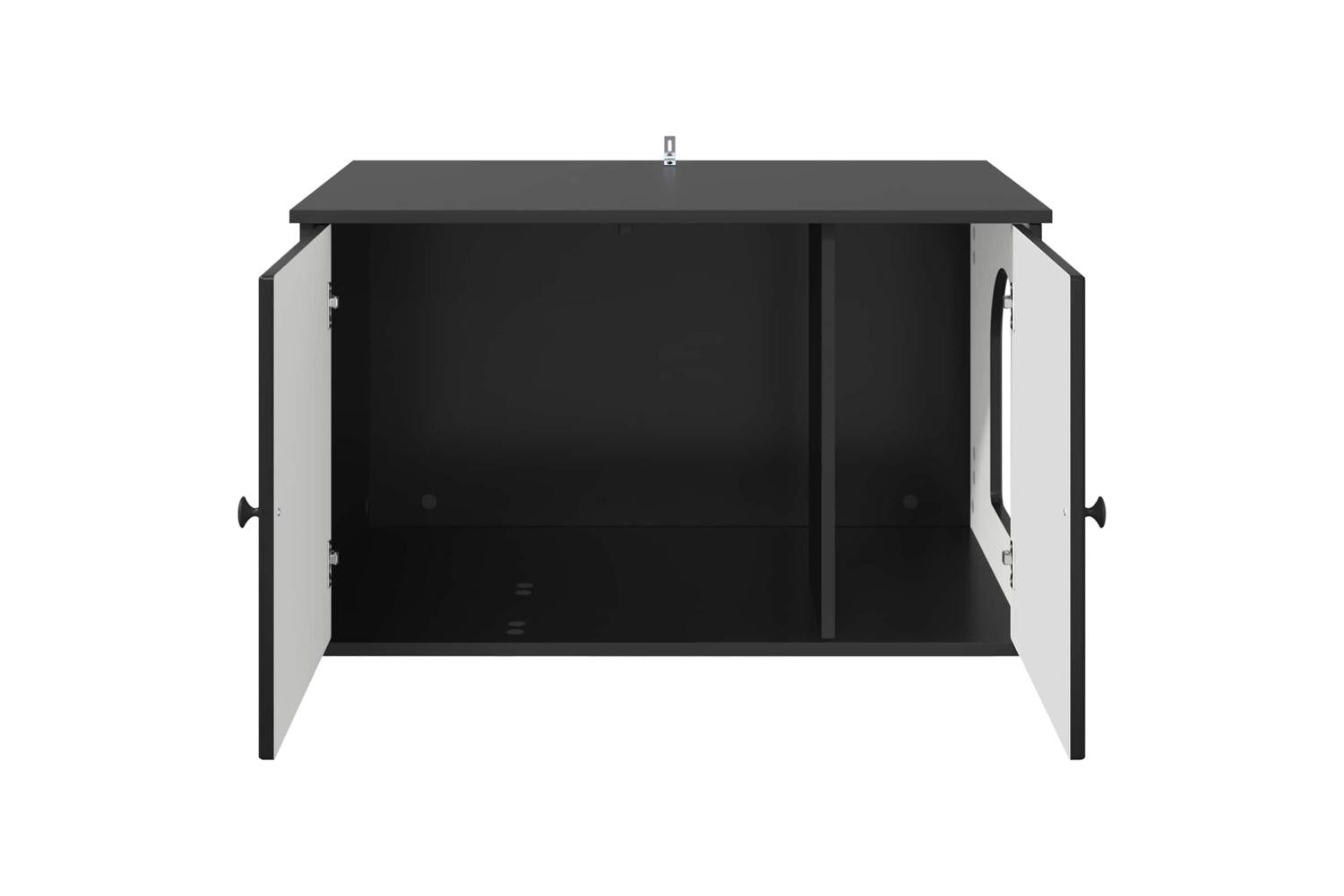 Vidaxl Cat House Black 85 X 55 X 505 Cm Engineered Wood-6