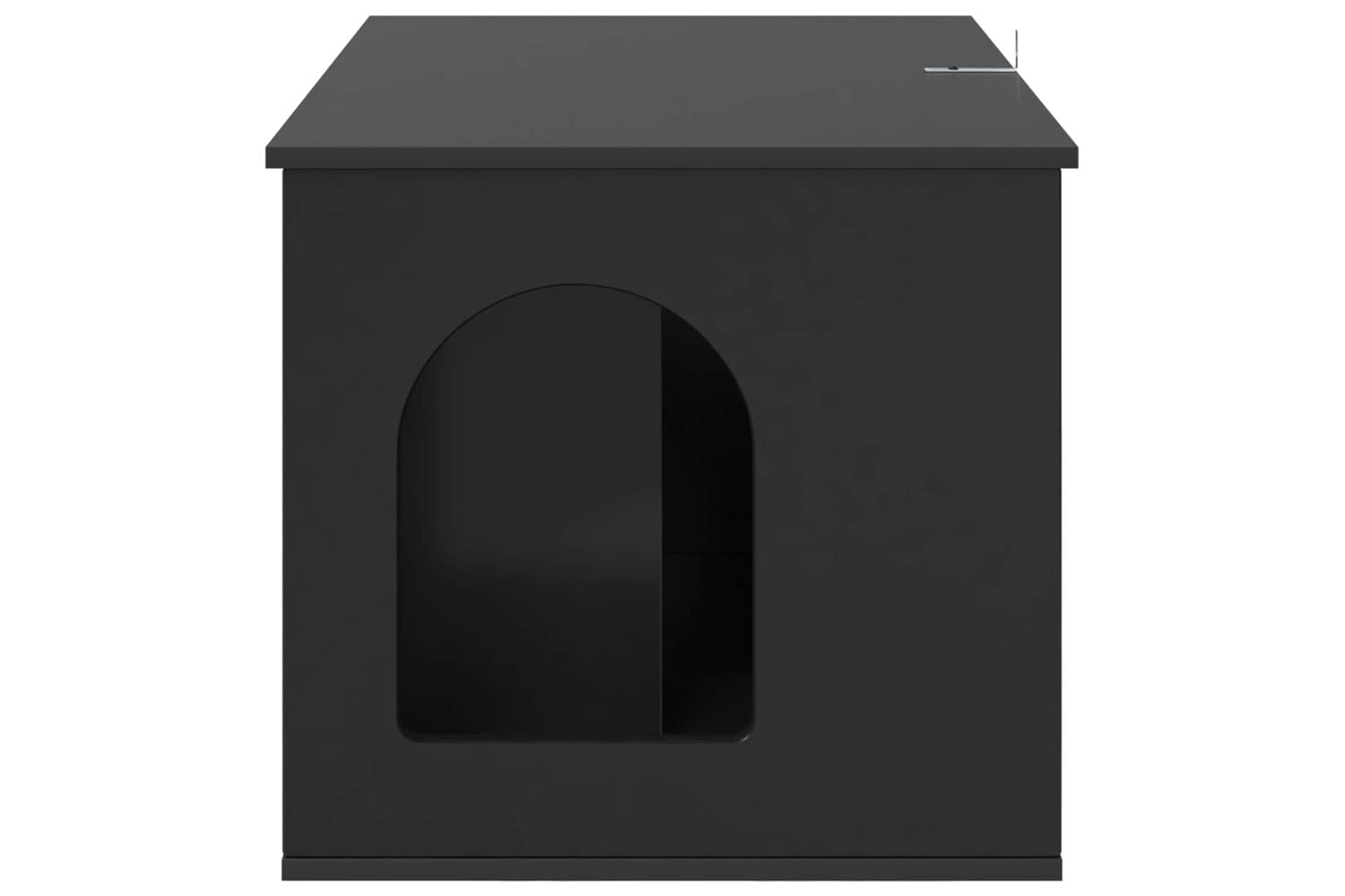 Vidaxl Cat House Black 85 X 55 X 505 Cm Engineered Wood-8