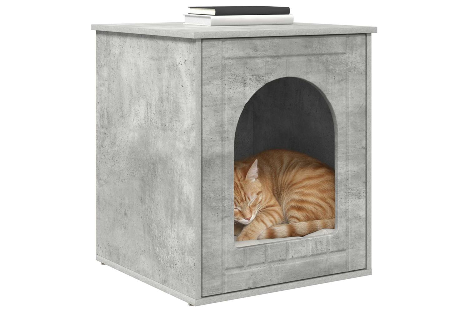 Vidaxl Cat House Concerte 53 X 52 X 62 Cm Engineered Wood-3