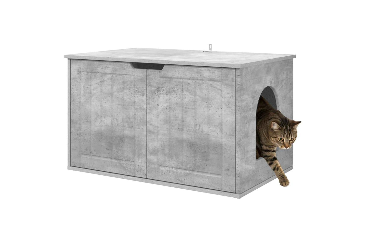 Vidaxl Cat House Concerte 85 X 55 X 505 Cm Engineered Wood-3
