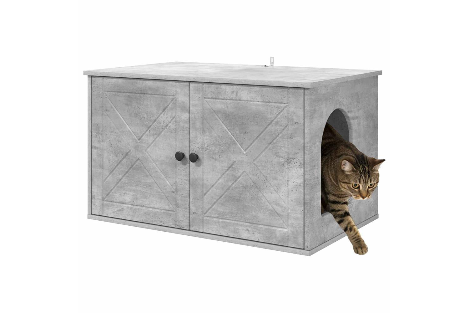Vidaxl Cat House Concerte 85 X 55 X 505 Cm Engineered Wood-3