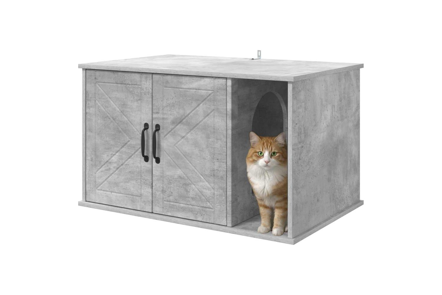 Vidaxl Cat House Concerte 85 X 55 X 505 Cm Engineered Wood-3