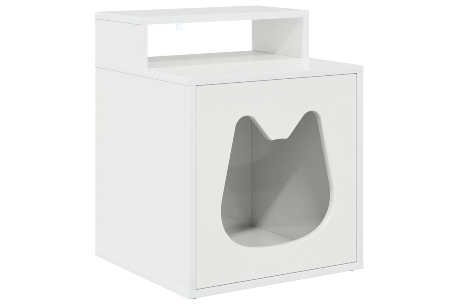 Vidaxl Cat House Gloss White 425 X 40 X 535 Cm Engineered Wood-2