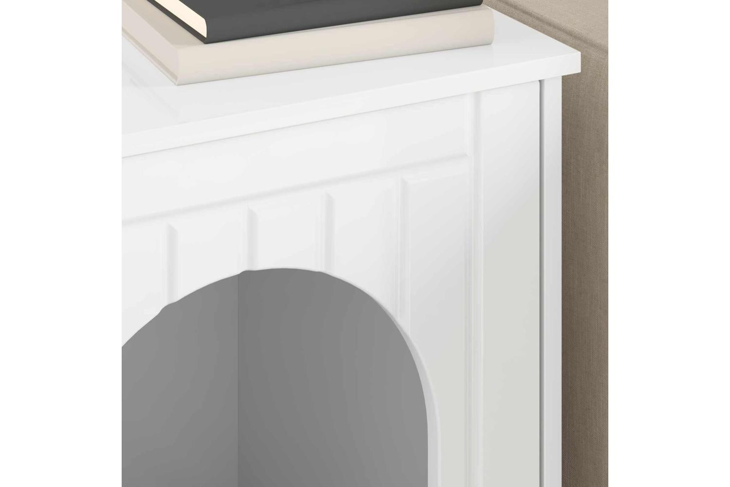 Vidaxl Cat House Gloss White 53 X 52 X 62 Cm Engineered Wood-4